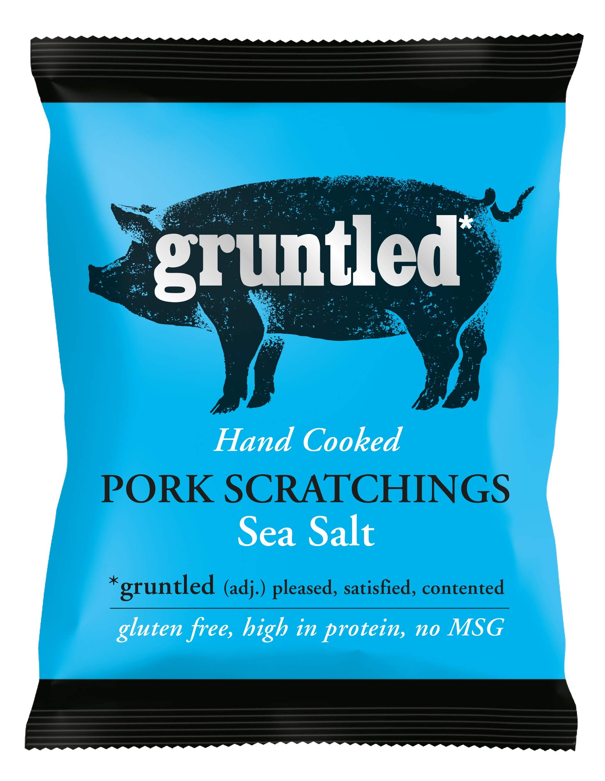 Gruntled Premium Pork Scratchings 20 x 35g - High Protein, Gluten Free, Keto Friendly Snack