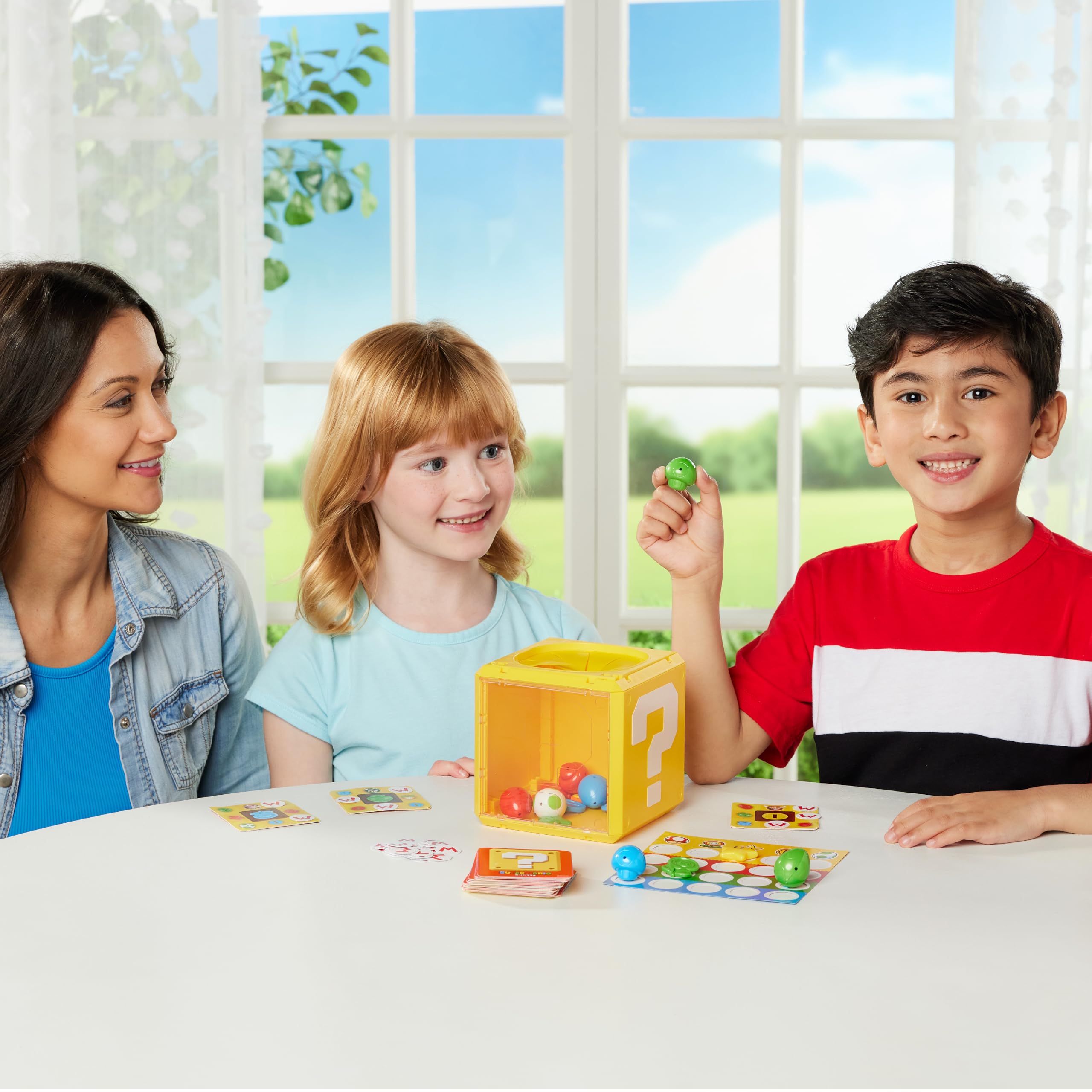 EPOCH Super Mario Question Block Game - 3 Games in 1 | 2-6 Players | Ages 4+ 5