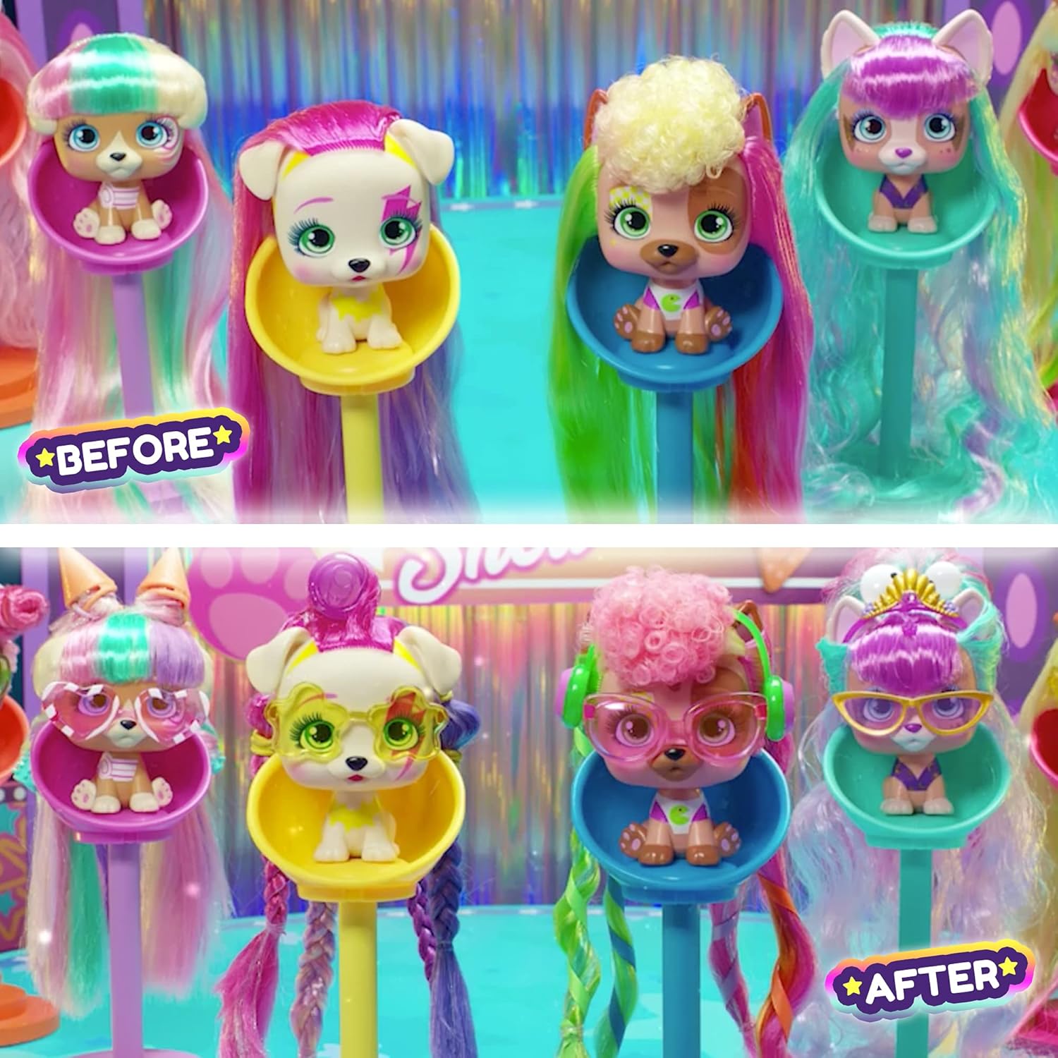 VIP Pets Color Boost - Surprise Collectible Puppy Doll with 30cm Long Hair to Style (Series 3) 8