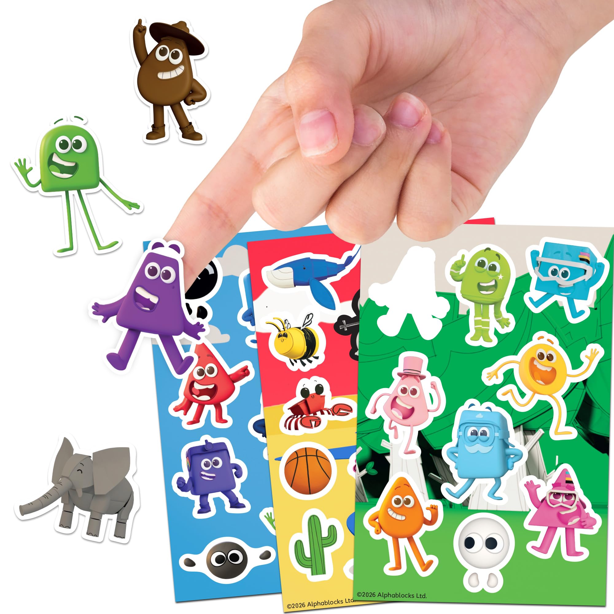BLADEZ Colourblocks Sticker Activity Set with 40+ Pieces and Washable Pens 3