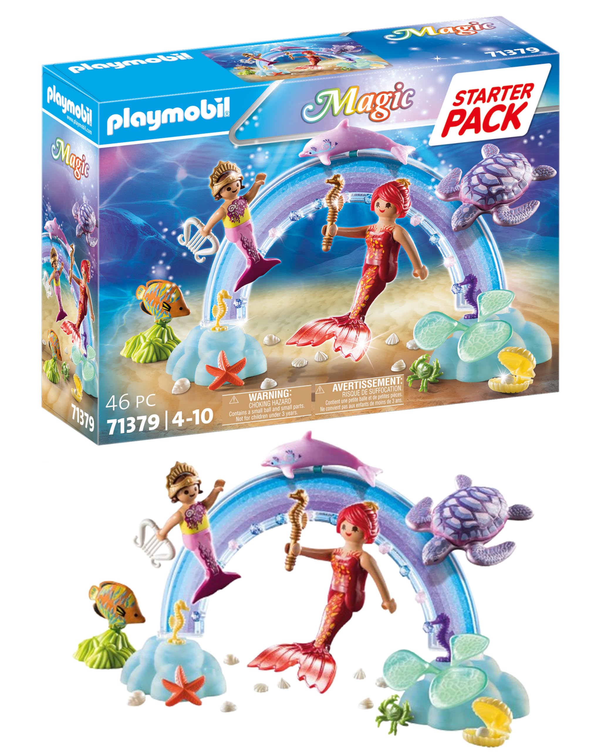 Playmobil 71379 Magic Mermaids Starter Pack - Imaginative Underwater Playset for Ages 4+