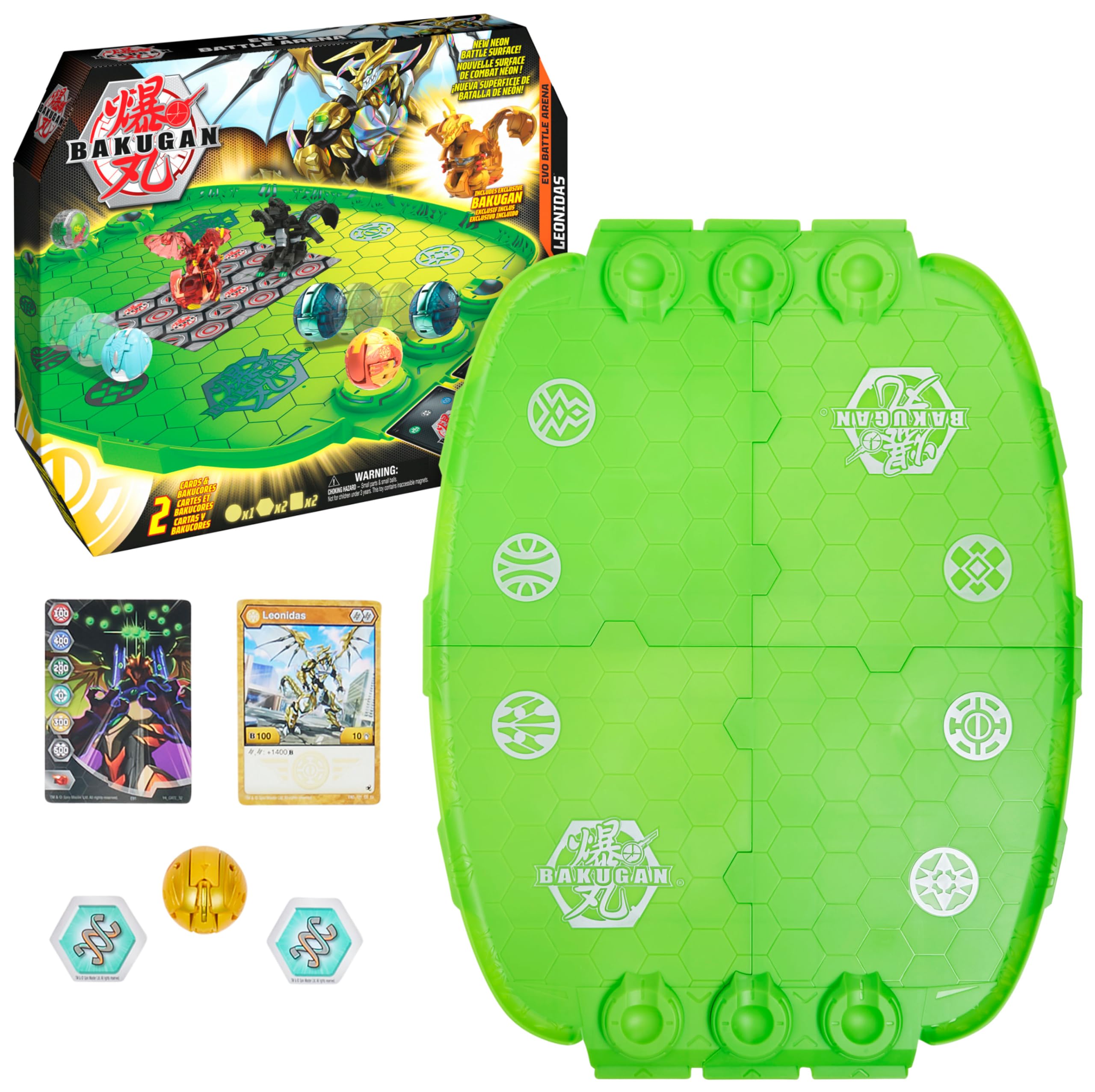 BAKUGAN Evo Battle Arena - Includes Exclusive Leonidas Bakugan for Ages 5-8 7