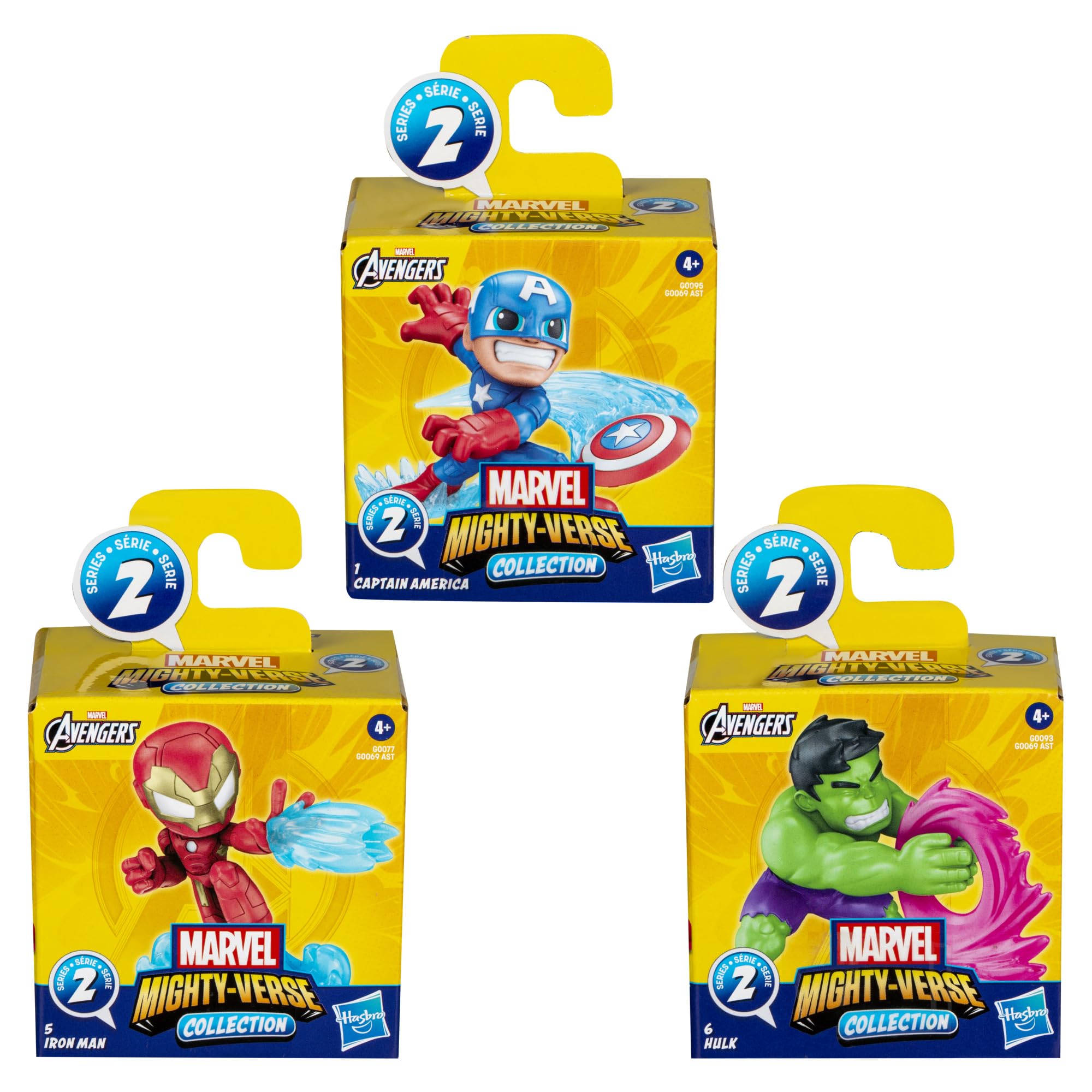 Hasbro Marvel Avengers Mighty-Verse Collection Series 1 Action Figures - 2.5-inch Scale, Ages 4+ 3