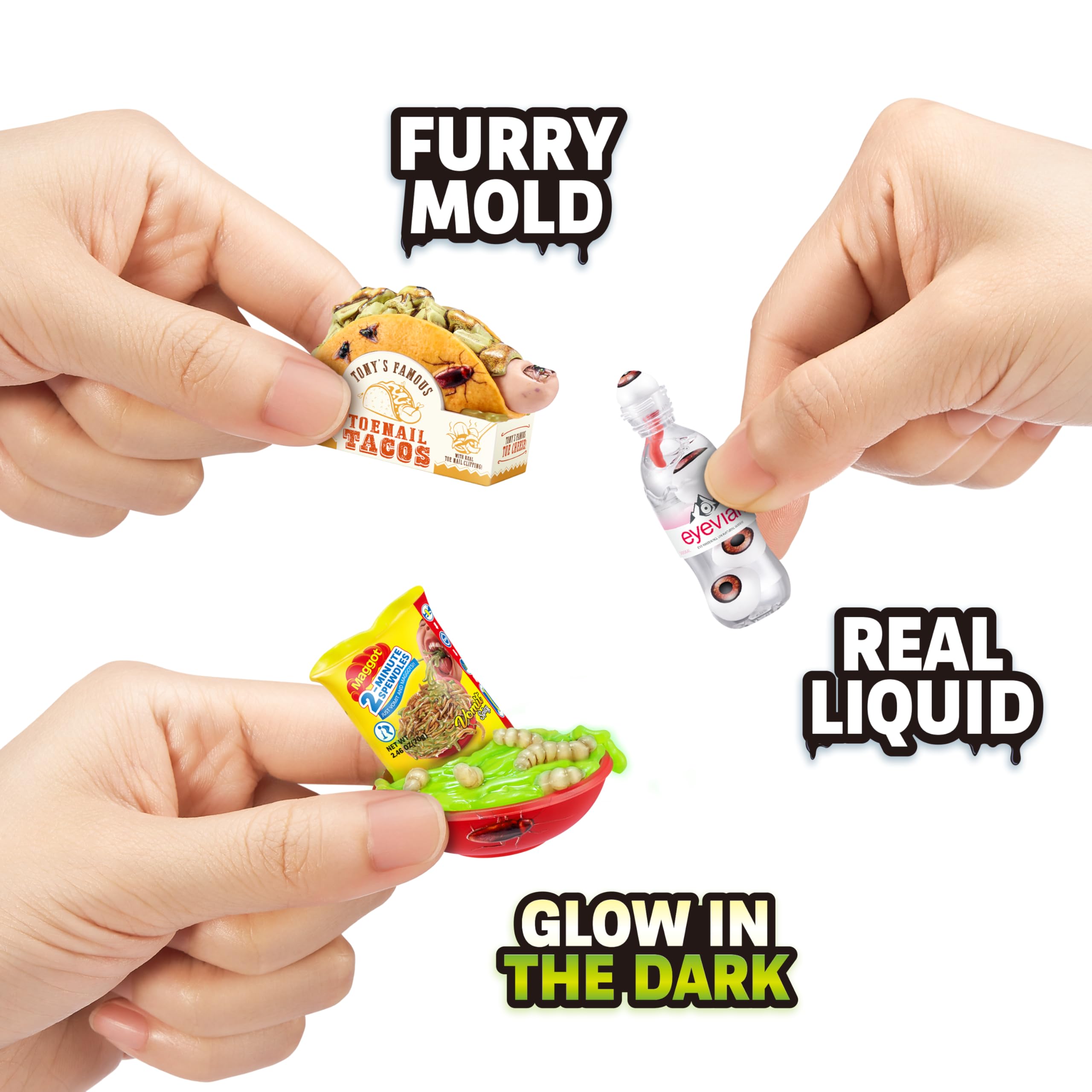 5 Surprise Mega Gross Minis Series 2 - Mystery Collectible Capsule with Slime, Stickers & Rare Figures 7