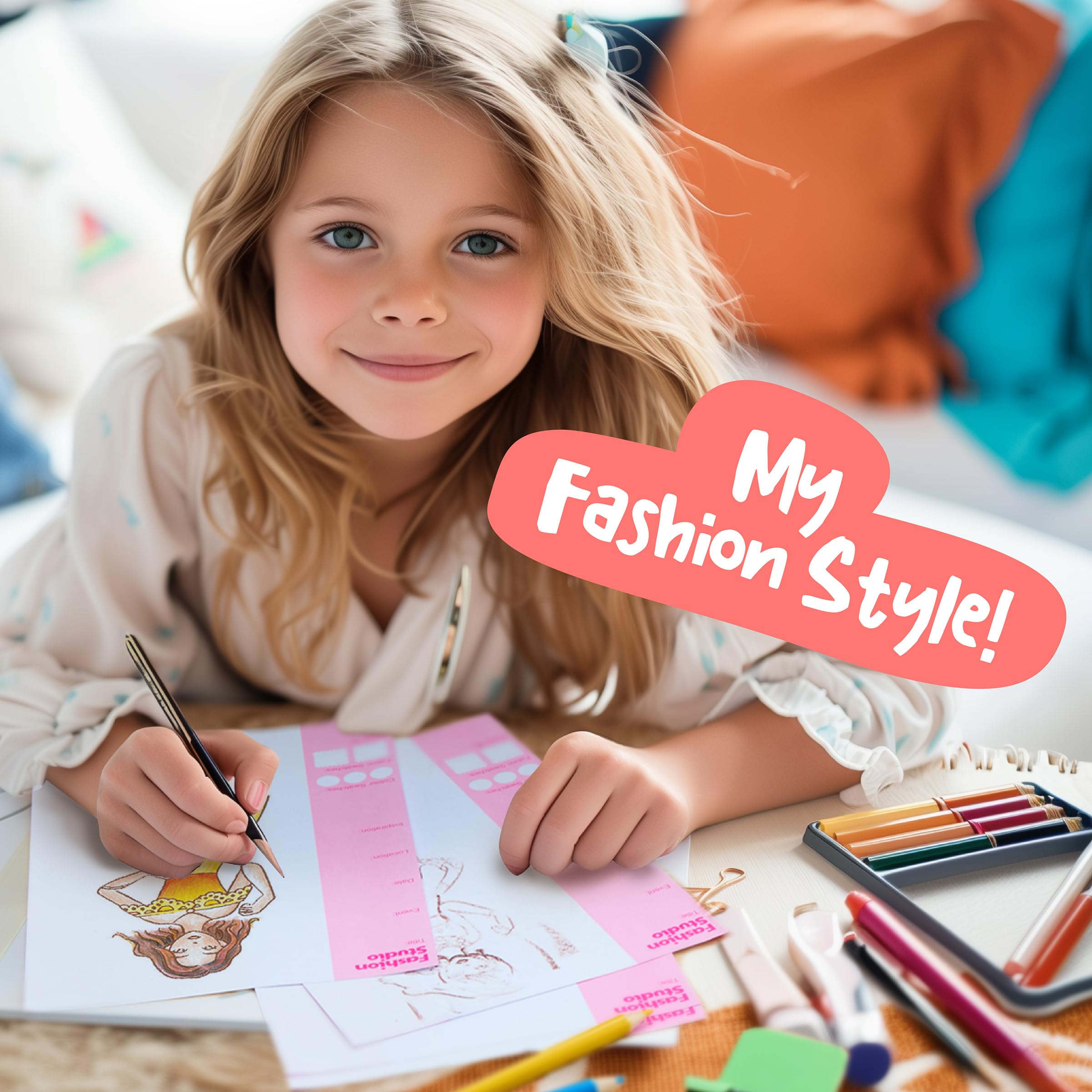 4M My Design Portfolio Fashion Studio Playset - Create 200+ Fashion Styles, Ages 5+ 11