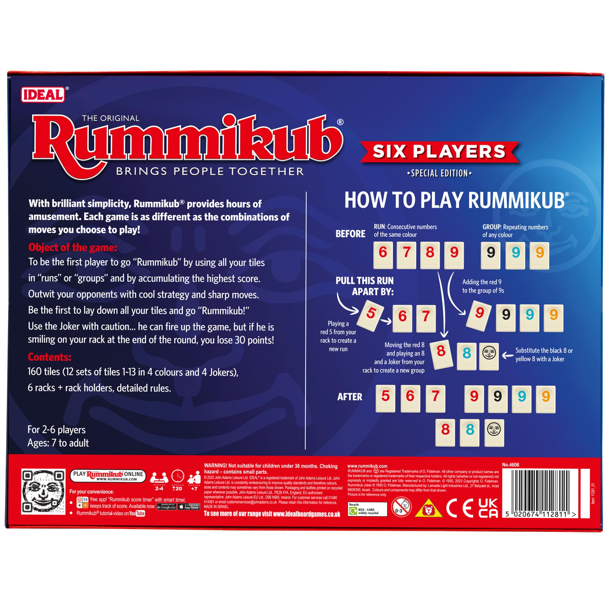 Ideal Rummikub Six Players Edition Family Board Game 4