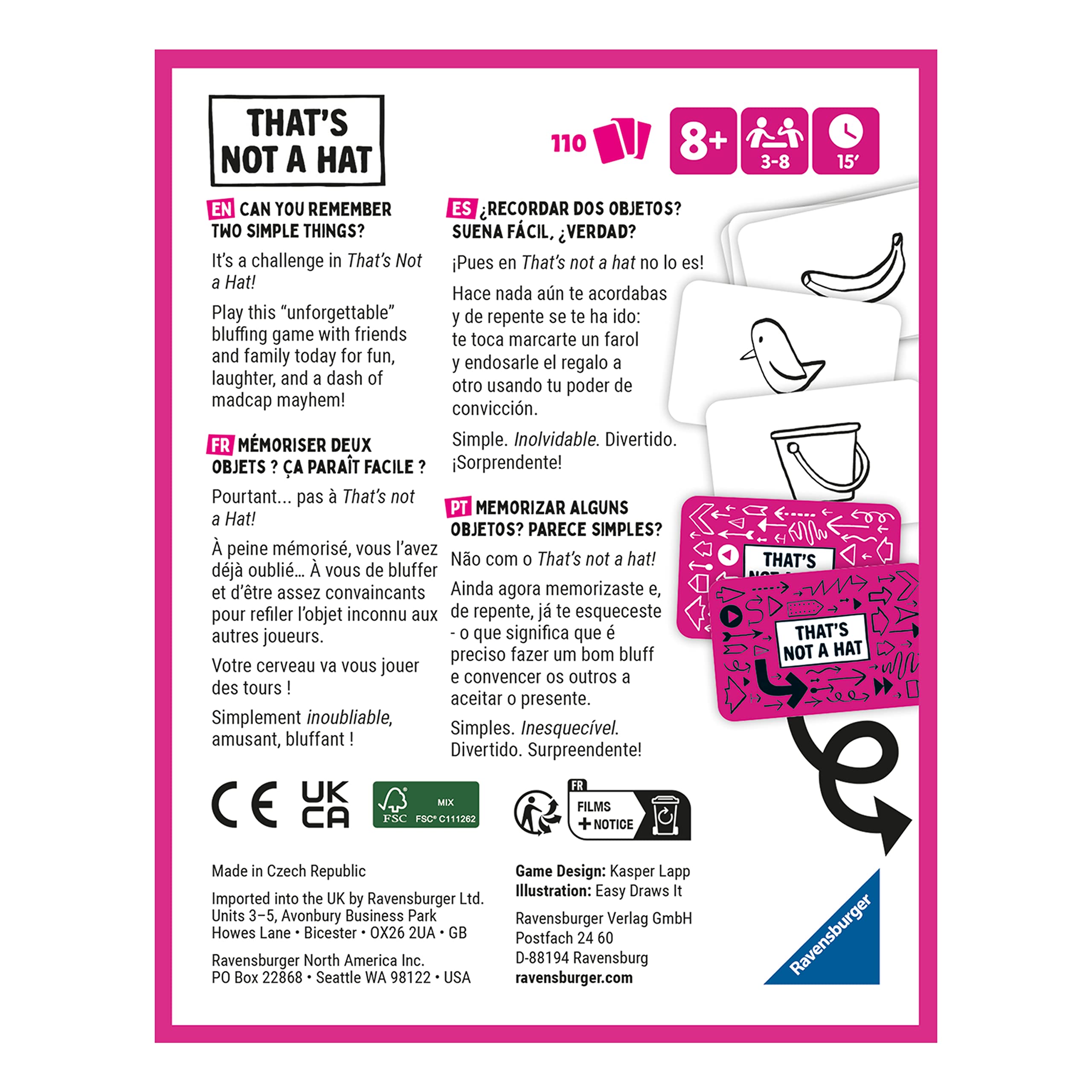 Ravensburger That's Not a Hat Party Game for Kids and Adults - 3 to 8 Players, Ages 6+ 5