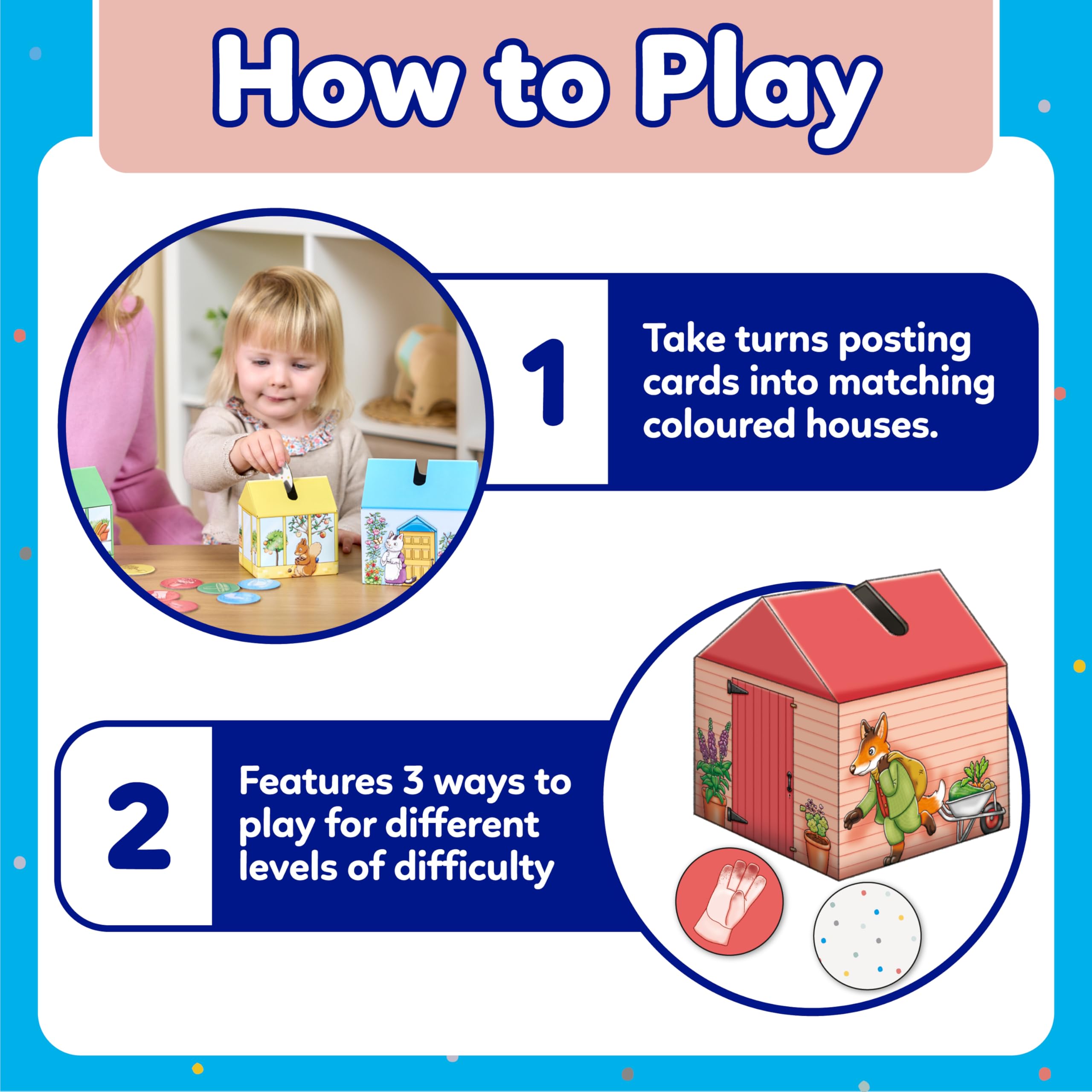 Orchard Toys Peter Rabbit™ Posting Game | Matching & Colour Game for Ages 2+ 4