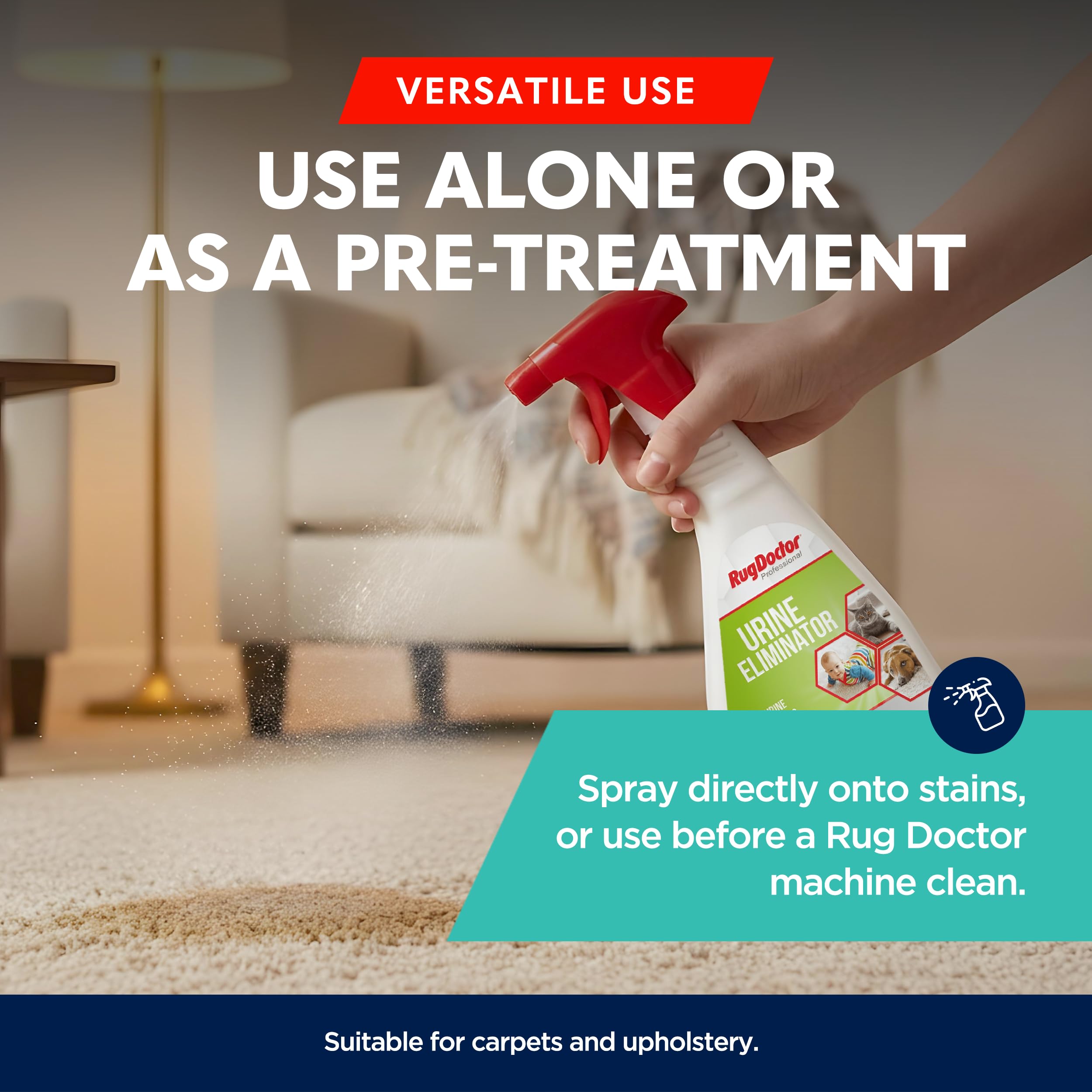 Rug Doctor Urine Eliminator Enzyme Cleaner - 500ml for Pet Accidents & Pre-Treatment 5