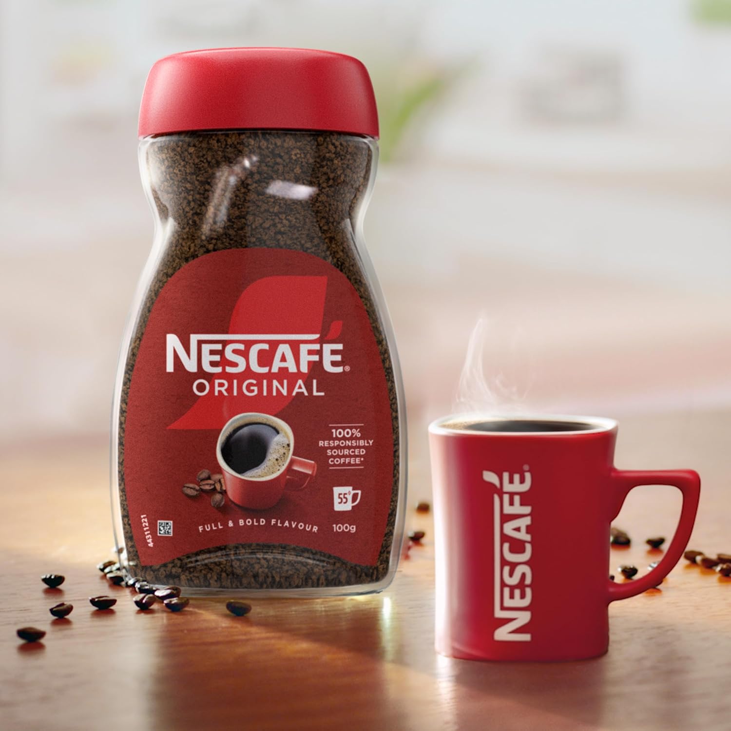 NESCAFÉ Original Instantkaffee 200 g – Reichhaltiges Aroma, voller und kräftiger Geschmack