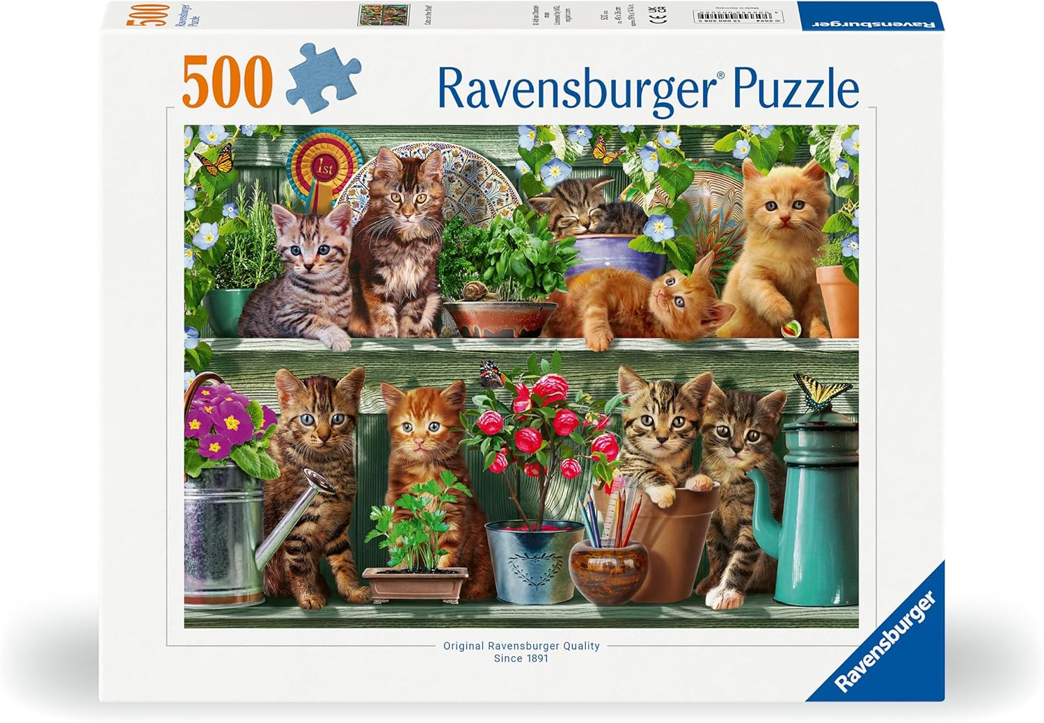 Ravensburger Cats on the Shelf 500-Piece Jigsaw Puzzle for Adults and Kids 5