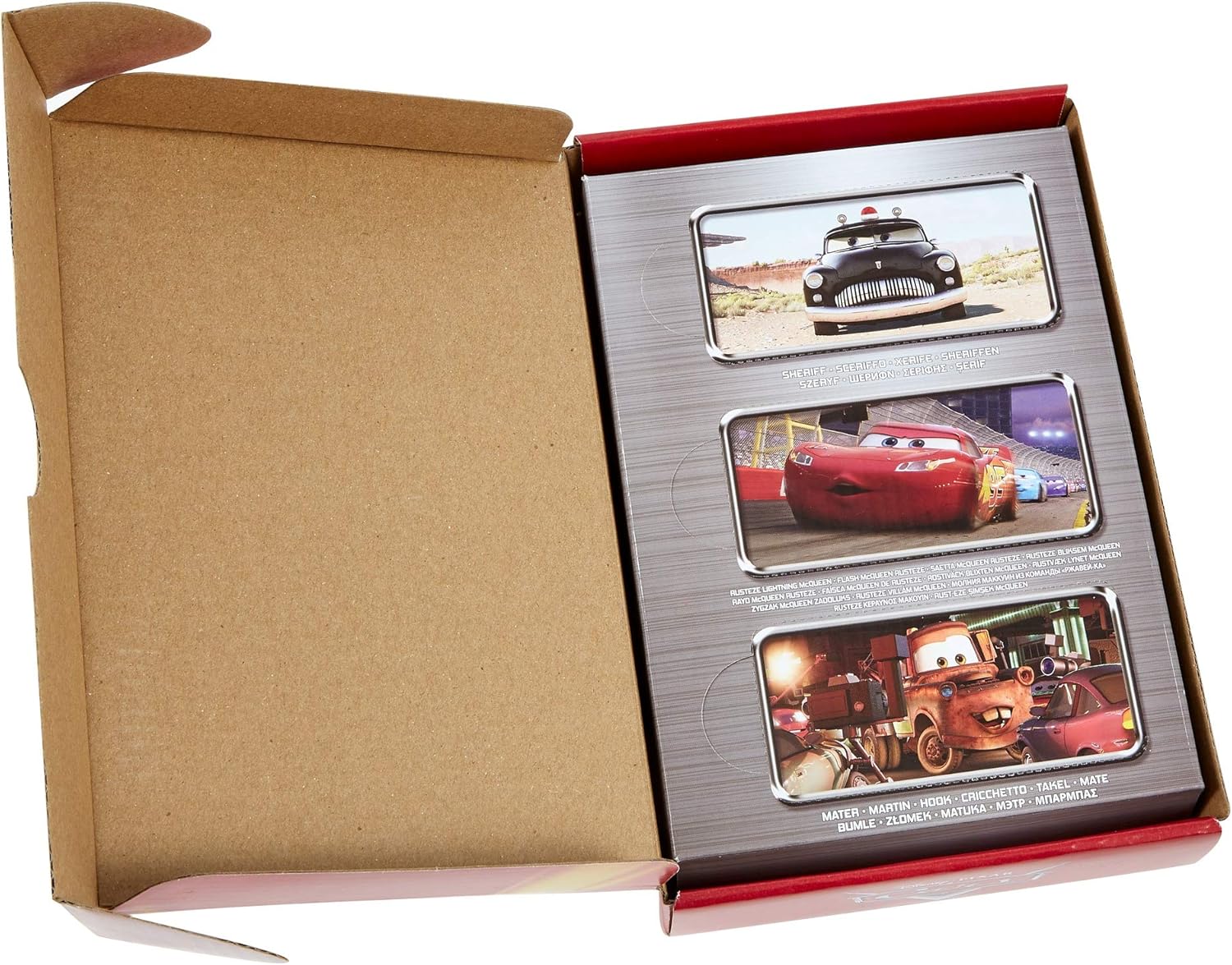 Disney Pixar Cars Radiator Springs 3-Pack with Lightning McQueen, Mater & Sheriff - Die-Cast Vehicle Playset for Kids 9