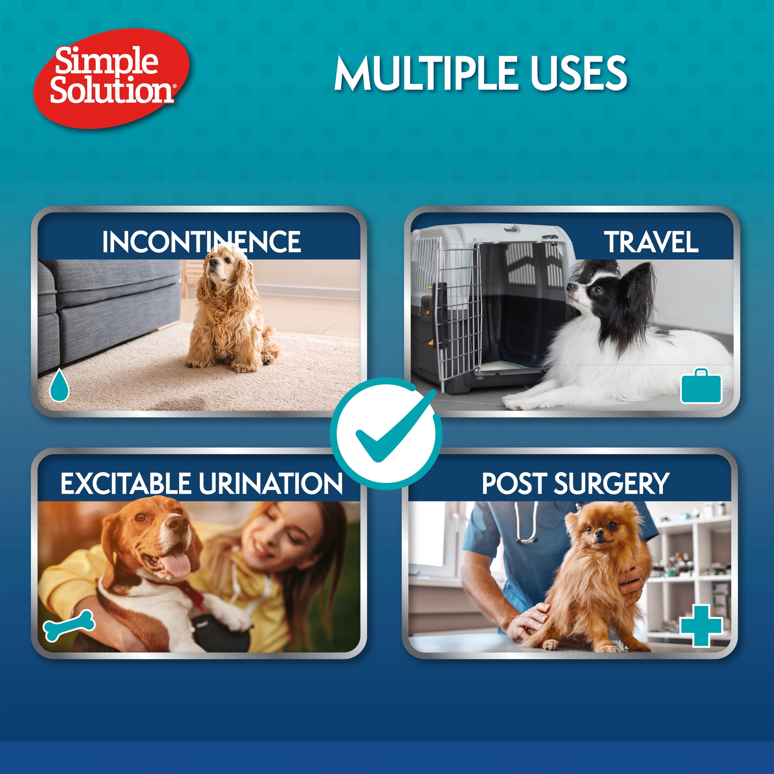 Simple Solution Disposable Dog Diapers for Female Dogs | Large Size (23-34 kg) | 12 Count 8