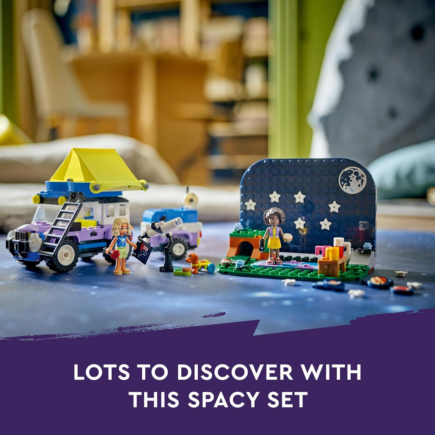 LEGO Friends Stargazing Camping Vehicle Playset with 4x4 Car, 2 Mini-Dolls & Telescope - 7+ Years 5