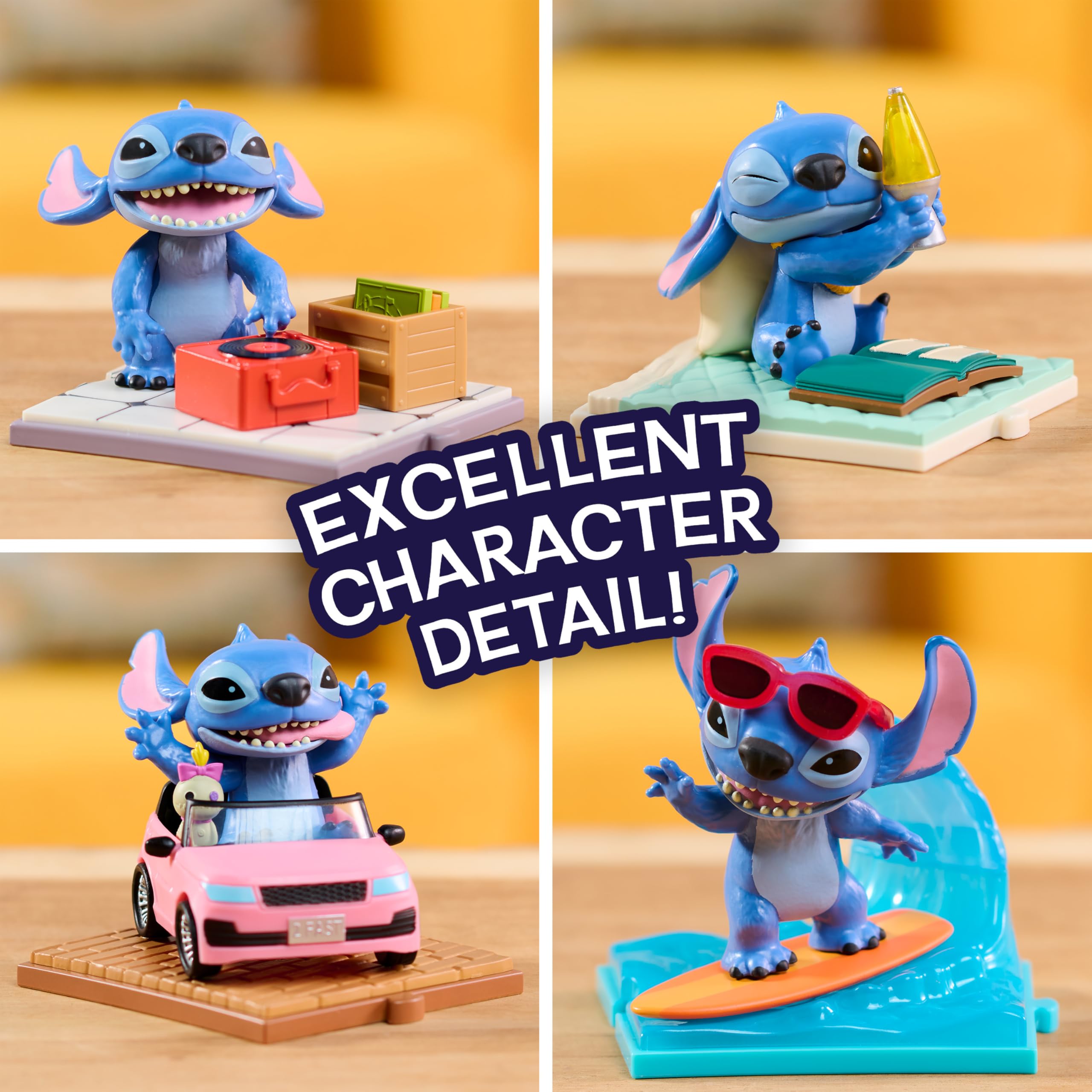 Just Play Disney Stitch Live-Action Movie Time 7.6 cm Collectible Figure - Blind Box Toy with Accessories, Ages 3+ 3