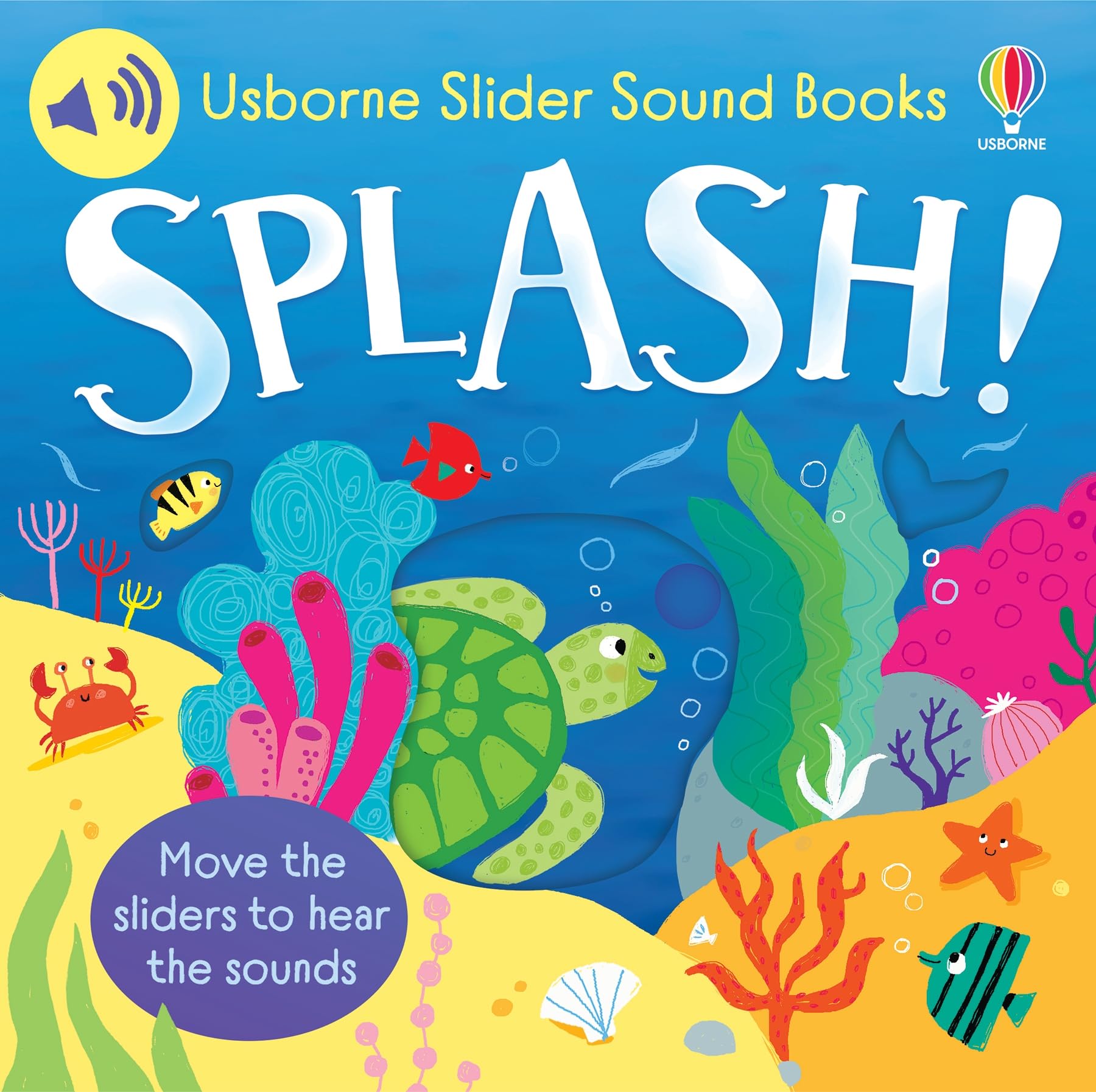 Usborne Slider Sound Books: Splash! | Interactive Board Book for Babies & Toddlers 1