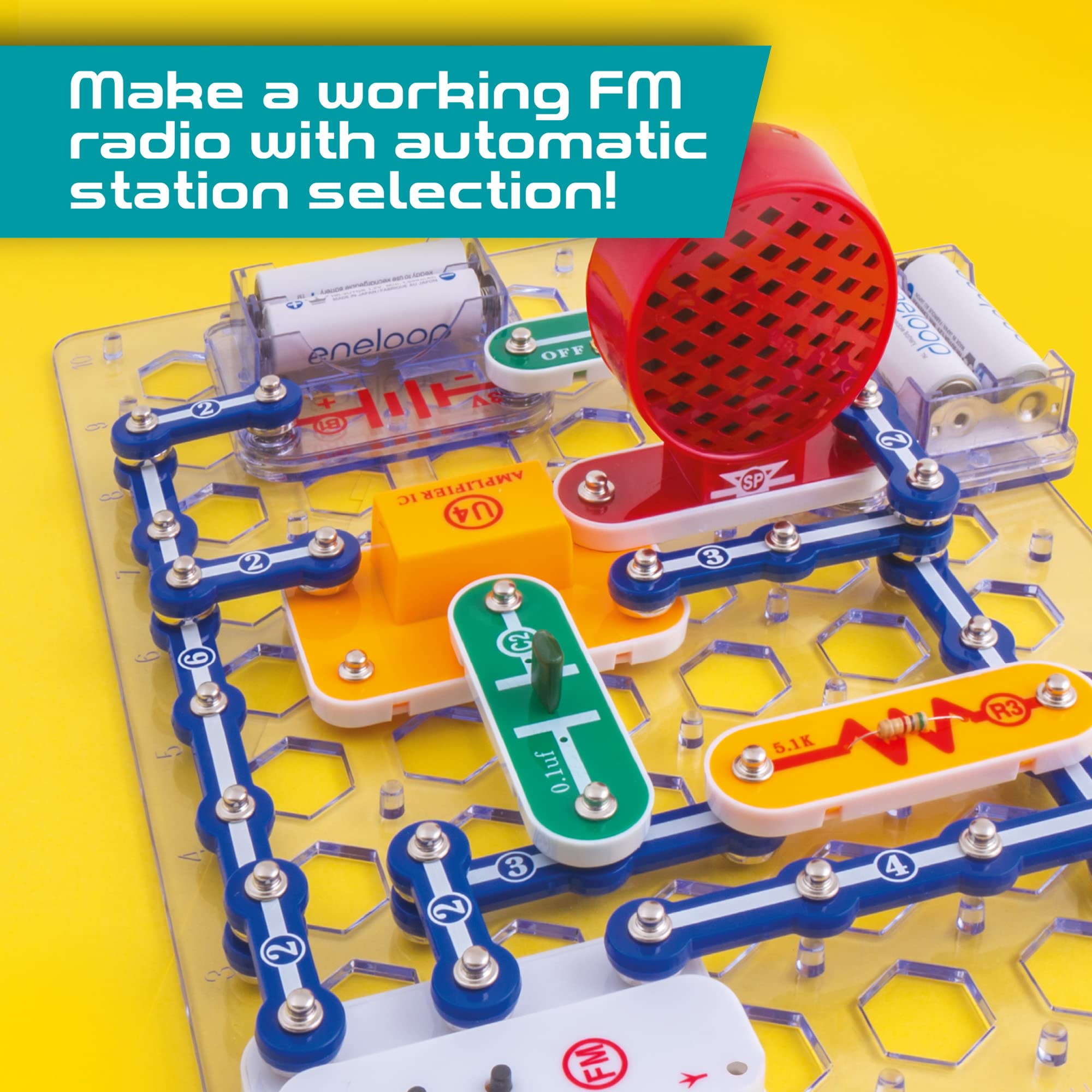 Hot Wires Electronics Kit - 100 Experiments for Kids 8+ 13