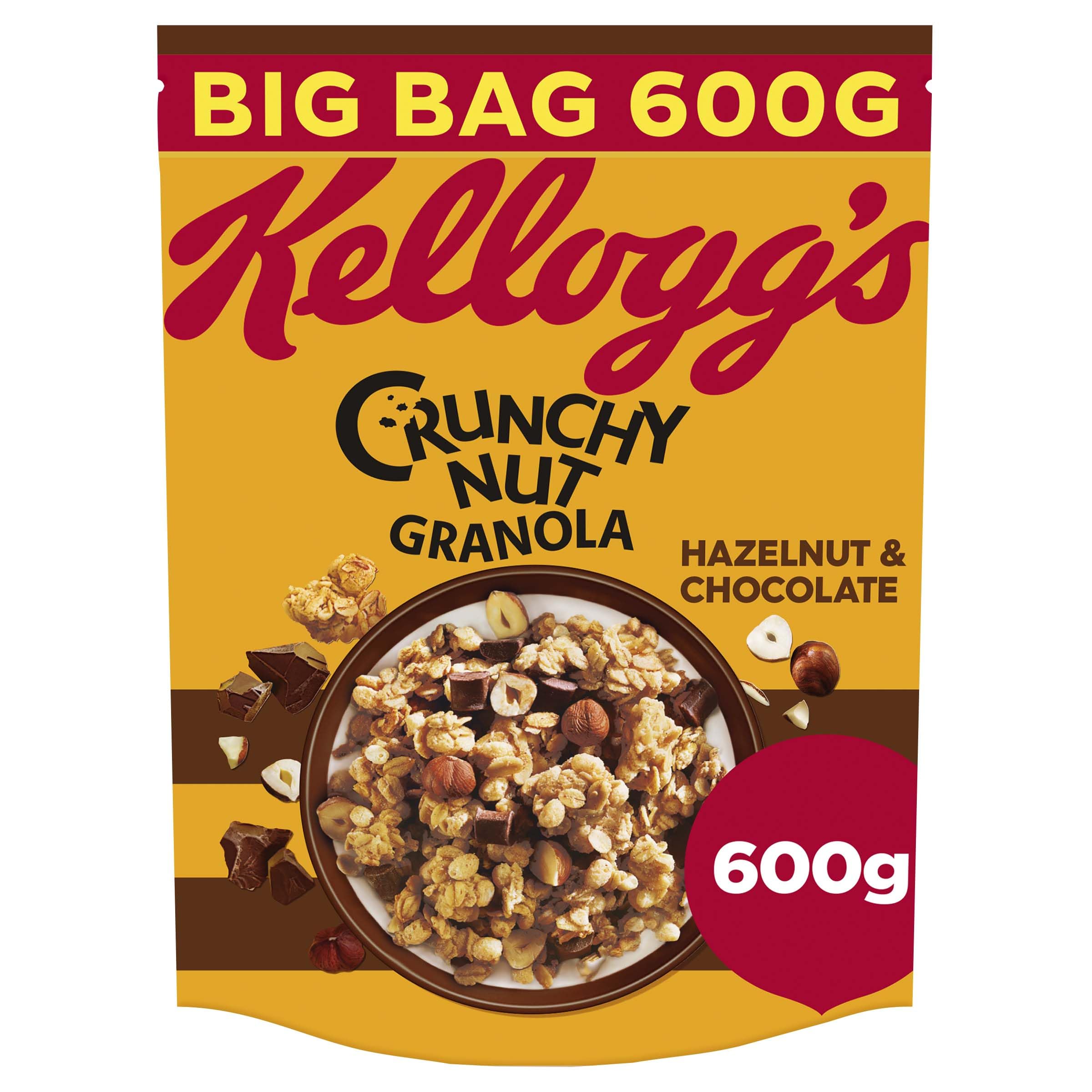 Kellogg's Crunchy Nut Hazelnuts & Chocolate Granola, 600g