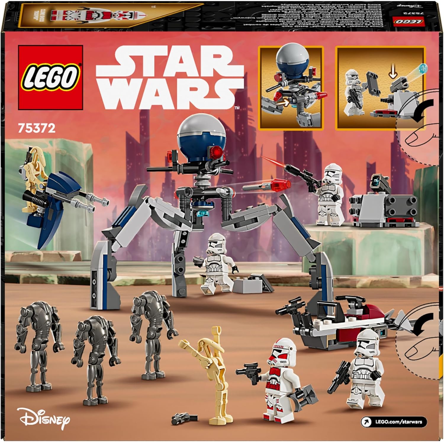 LEGO Star Wars Clone Trooper & Battle Droid Battle Pack - Building Toy Playset for Kids 7+ 8