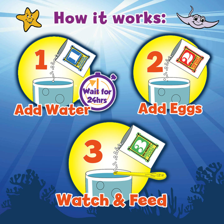 Sea Monkeys Glow in the Dark Magiquarium - Educational Science Kit for Kids 6+