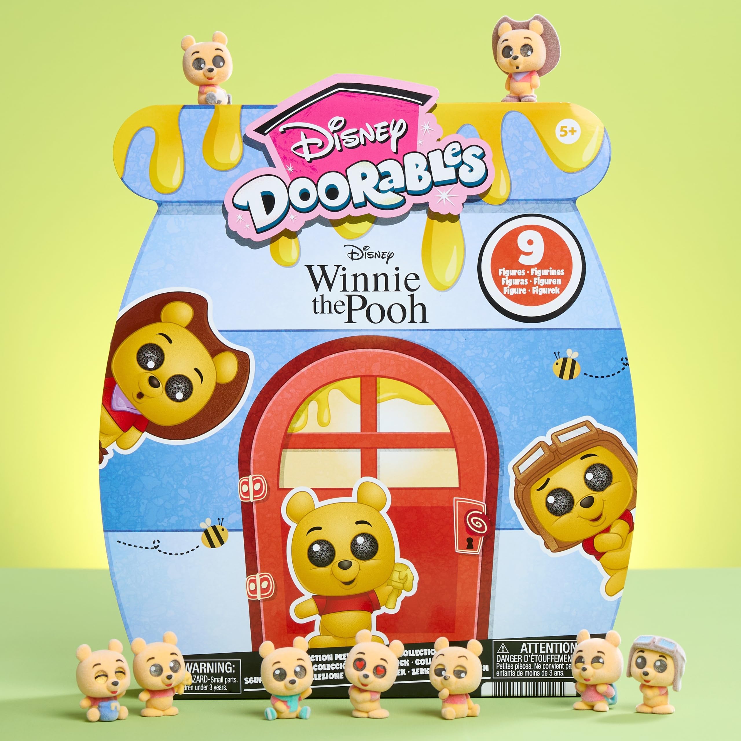 Disney Doorables Winnie the Pooh Collector Peek - 9 Flocked Figurines | Ages 5+ 2