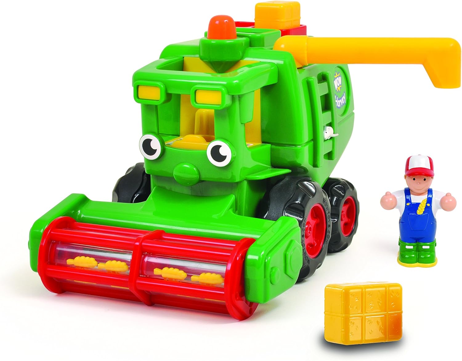 WOW Toys Harvey Harvester - Motorised Combine Harvester with Automatic Baler