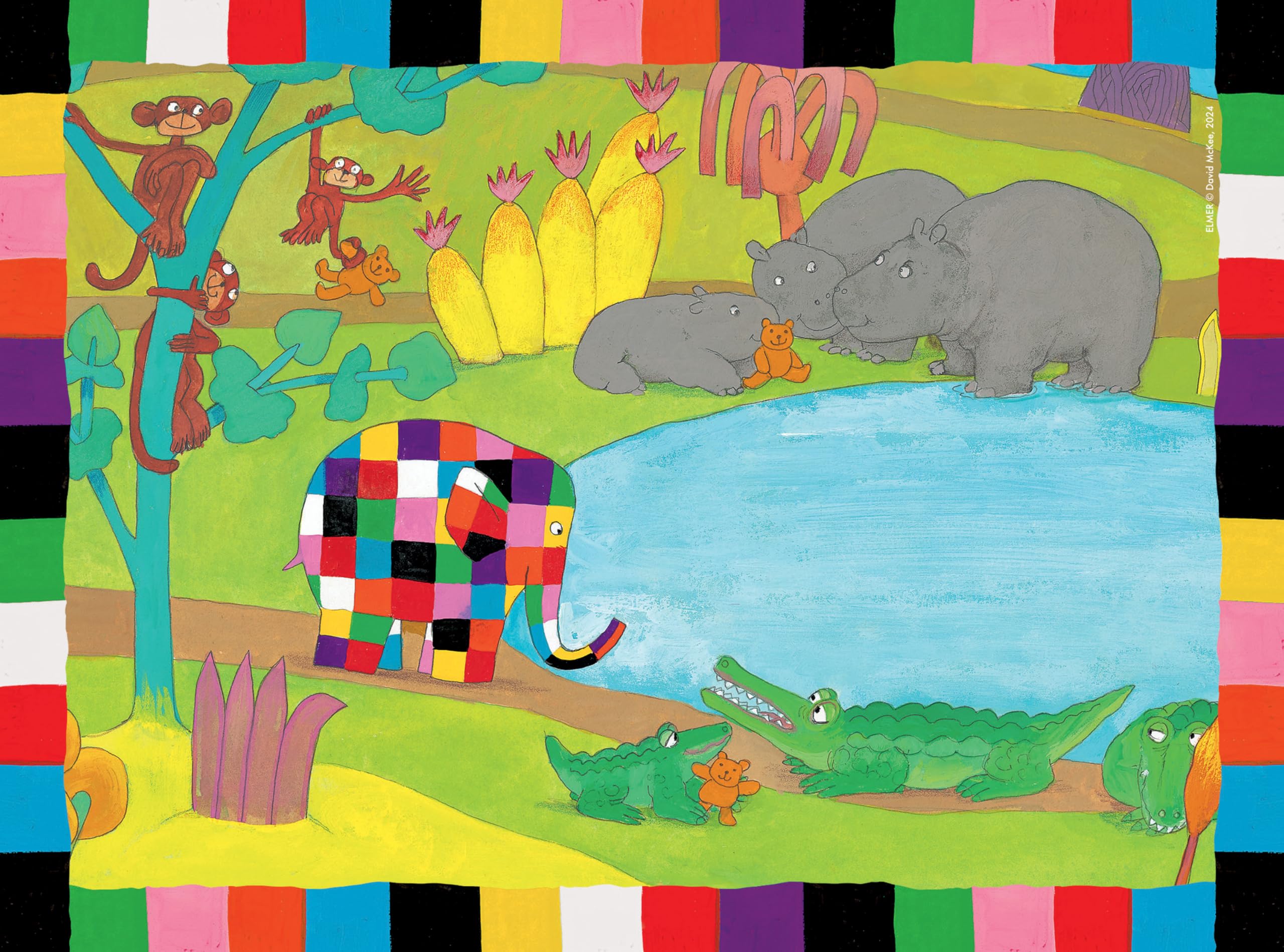 Ravensburger Elmer 4-in-a-Box Jigsaw Puzzle Set for Kids Ages 3 and Up 8