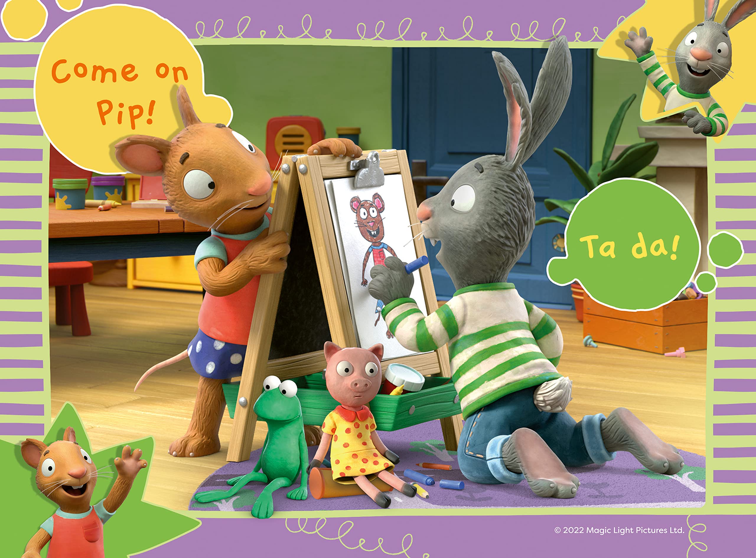 Ravensburger Pip & Posy 4-in-Box Jigsaw Puzzle Set - 12 to 24 Piece Puzzles for Kids 3 Years Up 6