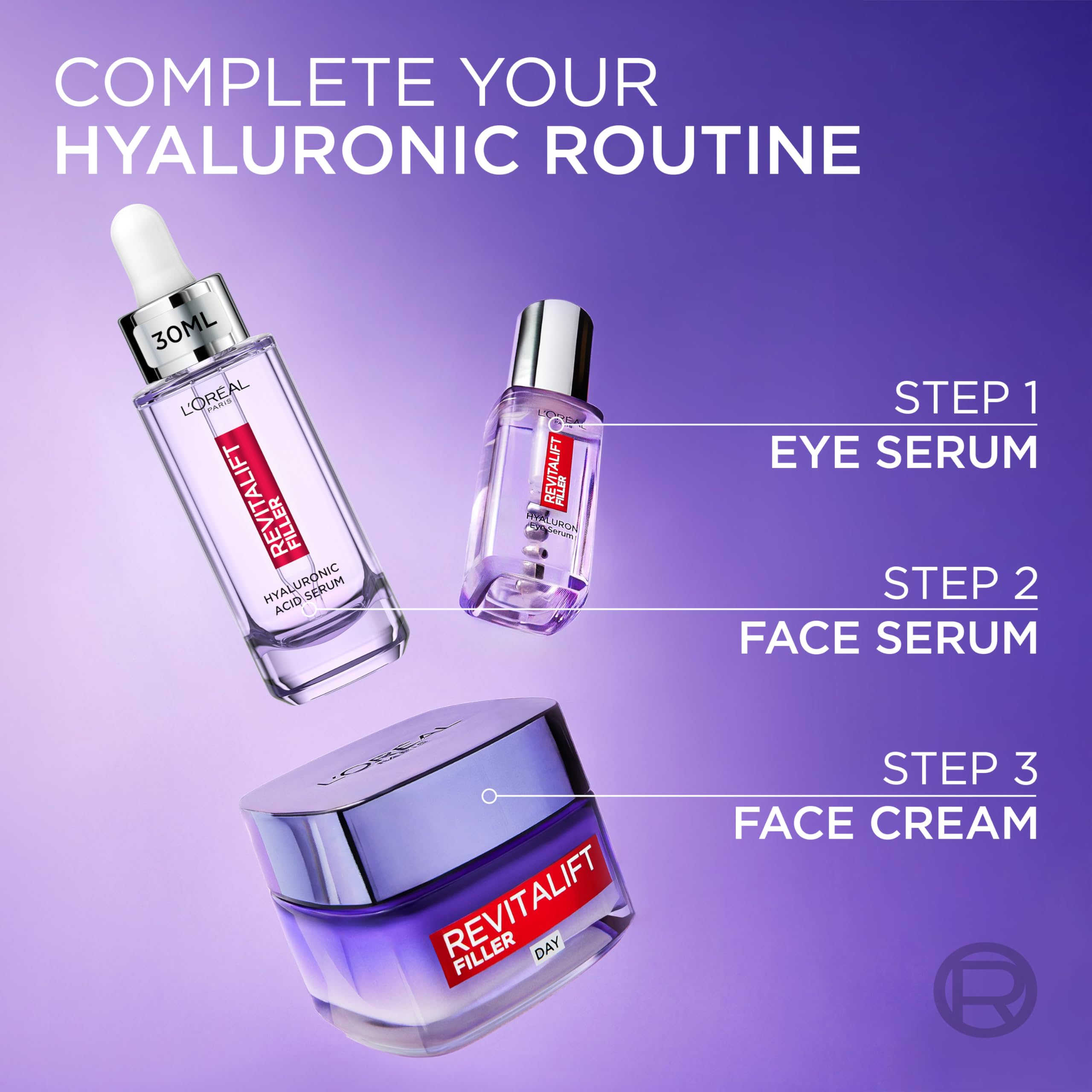 L'Oréal Paris - Revitalift Filler Hyaluronic Acid Serum (30ml) 6