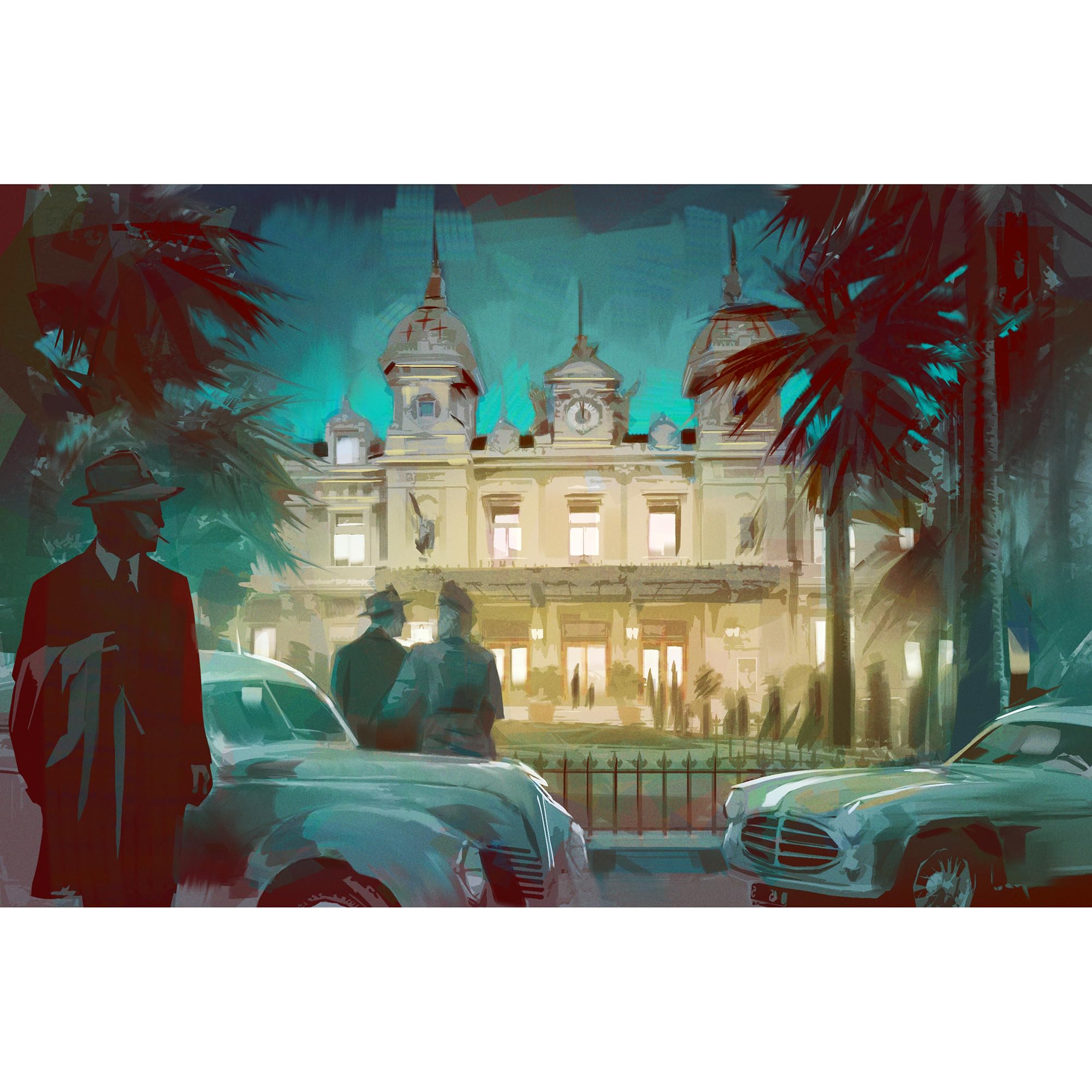 Iello Guilty: Monaco 1955 Kooperatives Deduktions-Brettspiel 5