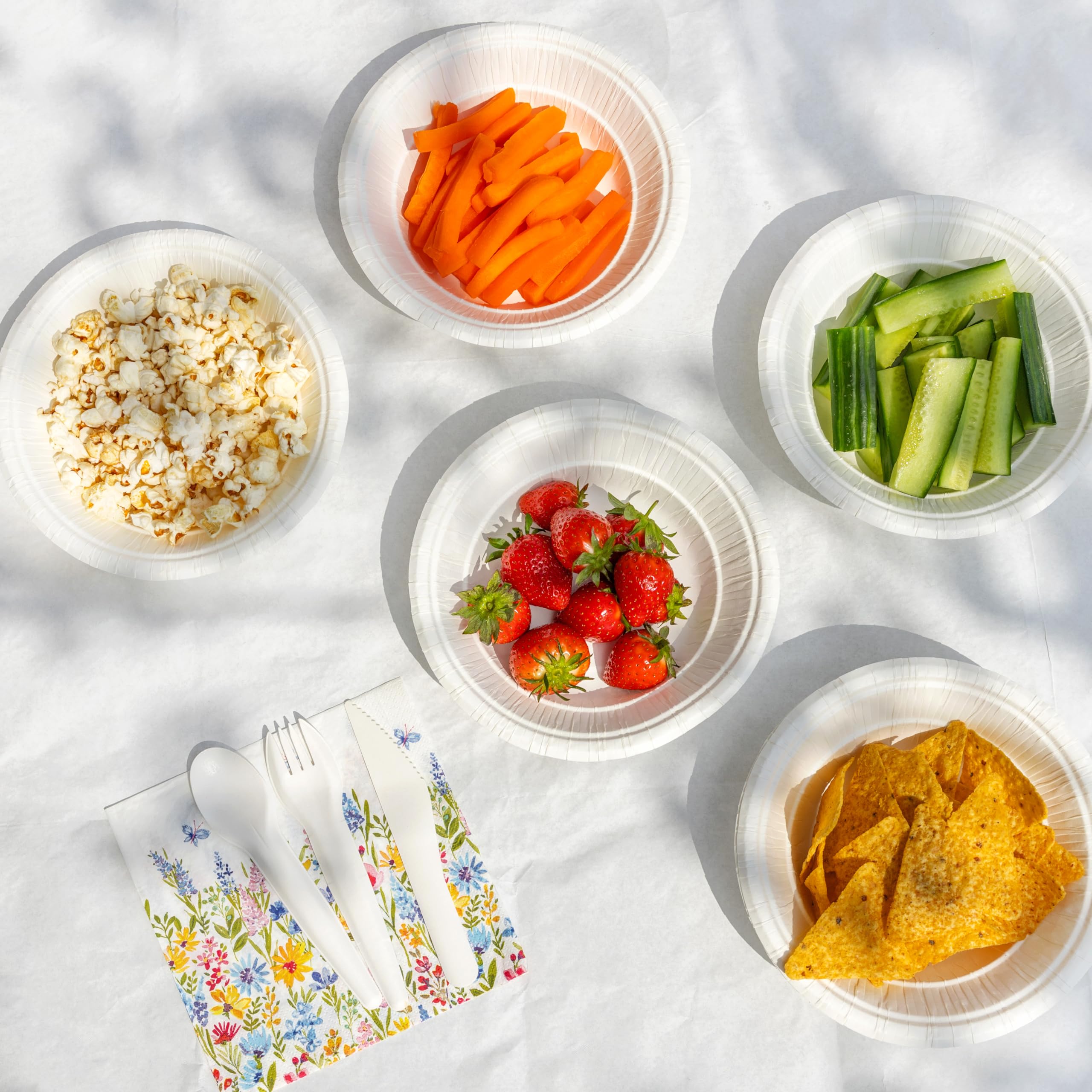 Talking Tables Floral Meadow 2-Ply Recycled Paper Napkins 100-Pack 4