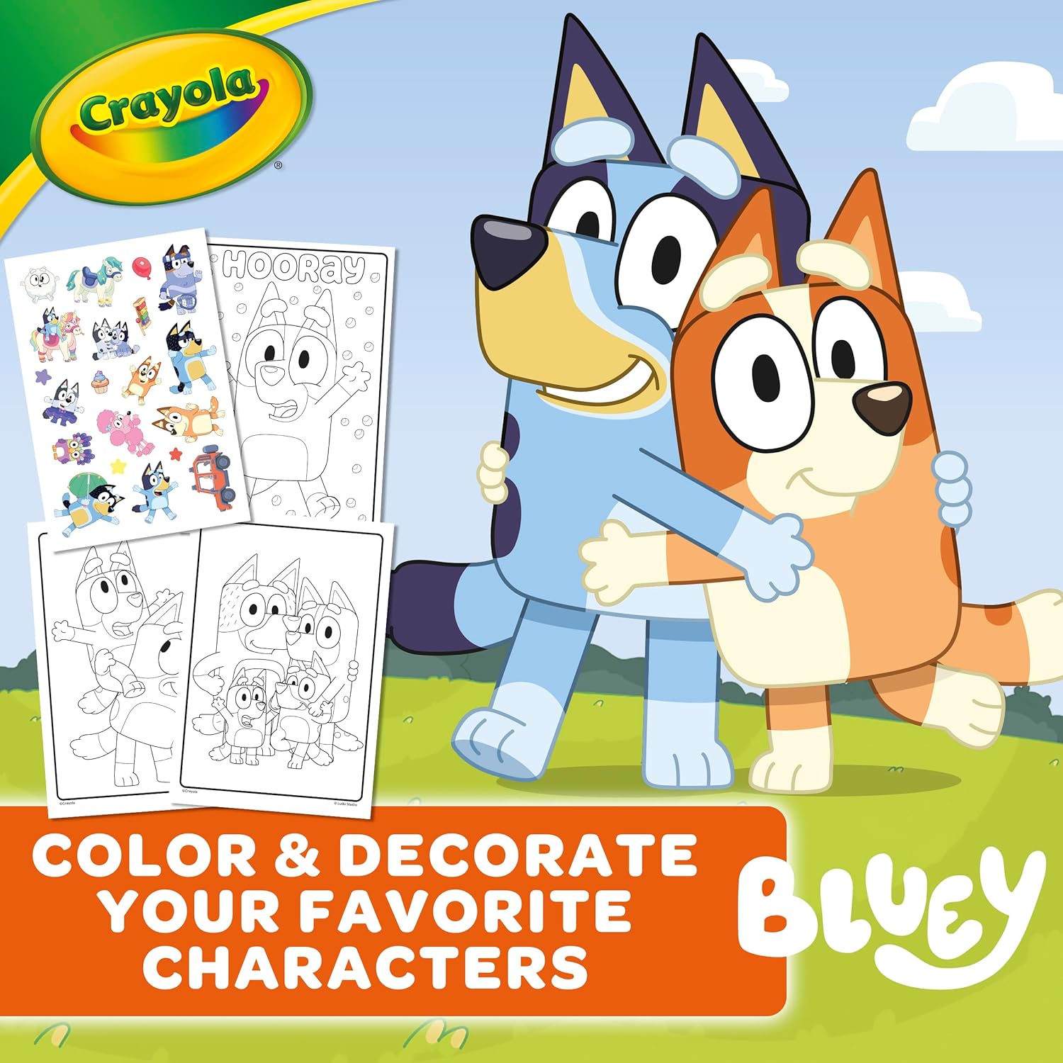 CRAYOLA - Bluey Colouring Book 96 Pages with Sticker Sheet 7