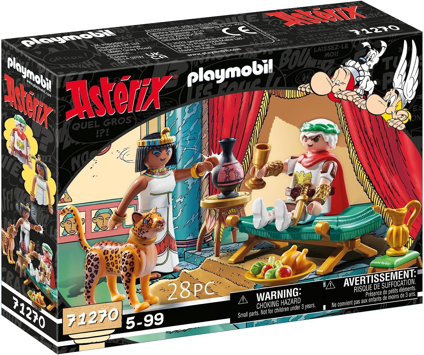 Playmobil 71270 Asterix: Caesar & Cleopatra with Leopard Playset - Ages 5+ 3