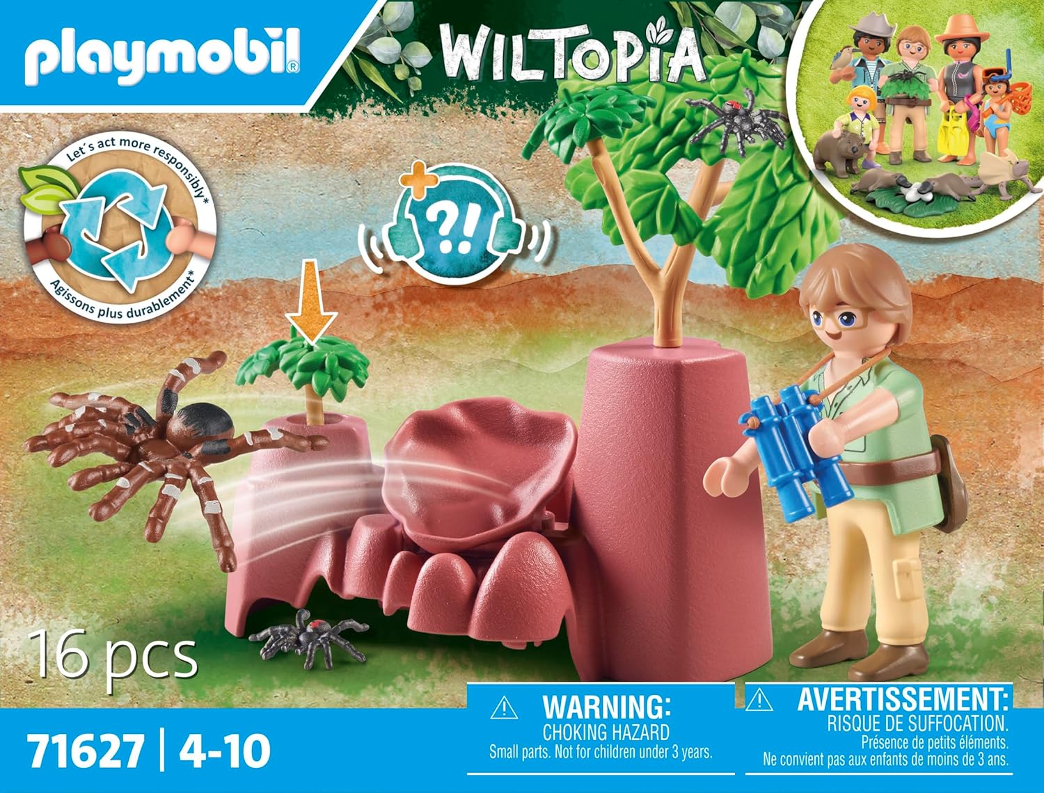 Playmobil 71627 Wiltopia Spider Rocks Playset - Action-Packed Spider Adventure for Kids 4+ 3