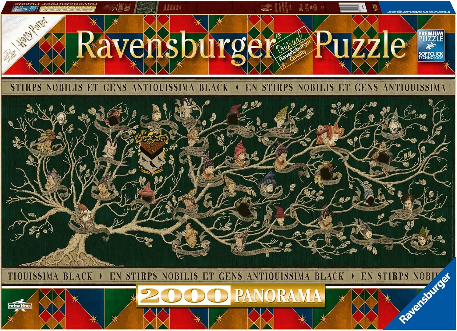 Ravensburger Harry Potter 2000 Piece Jigsaw Puzzle - Black Family Tree Tapestry
