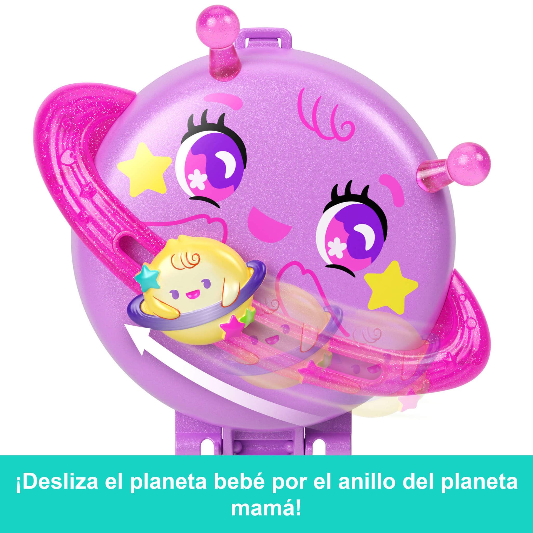 Polly Pocket Planet Polly Outer Space Compact Playset - Includes Micro Doll & 10 Accessories 8
