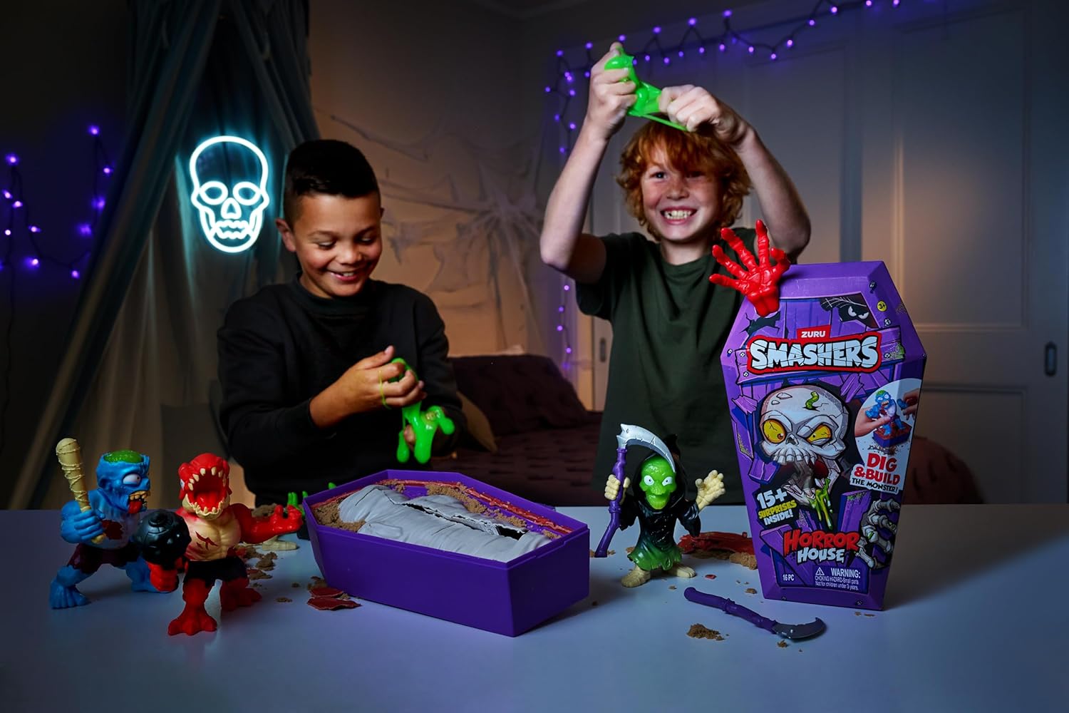 Smashers Horror House (Slasher) by ZURU - Interactive Collectible Playset for Kids 7