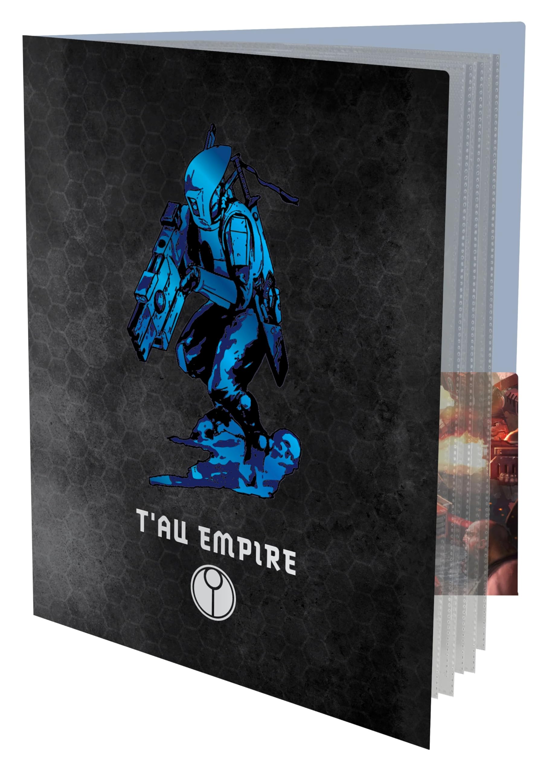 Ultra Pro T'au Empire Datasheet and Index Card Folio for Warhammer 40,000 | Red Foil Design