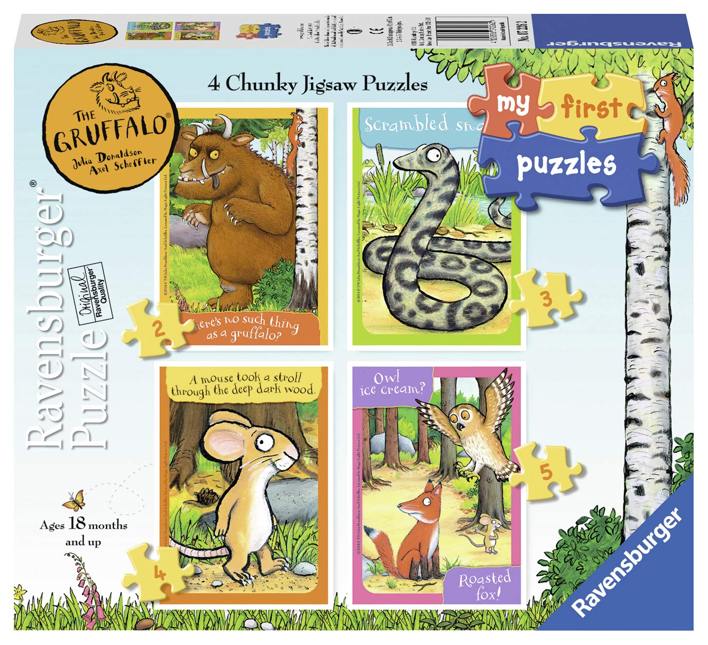 Ravensburger The Gruffalo My First Jigsaw Puzzles (2, 3, 4 & 5 Piece) for Toddlers 18 Months+ 1