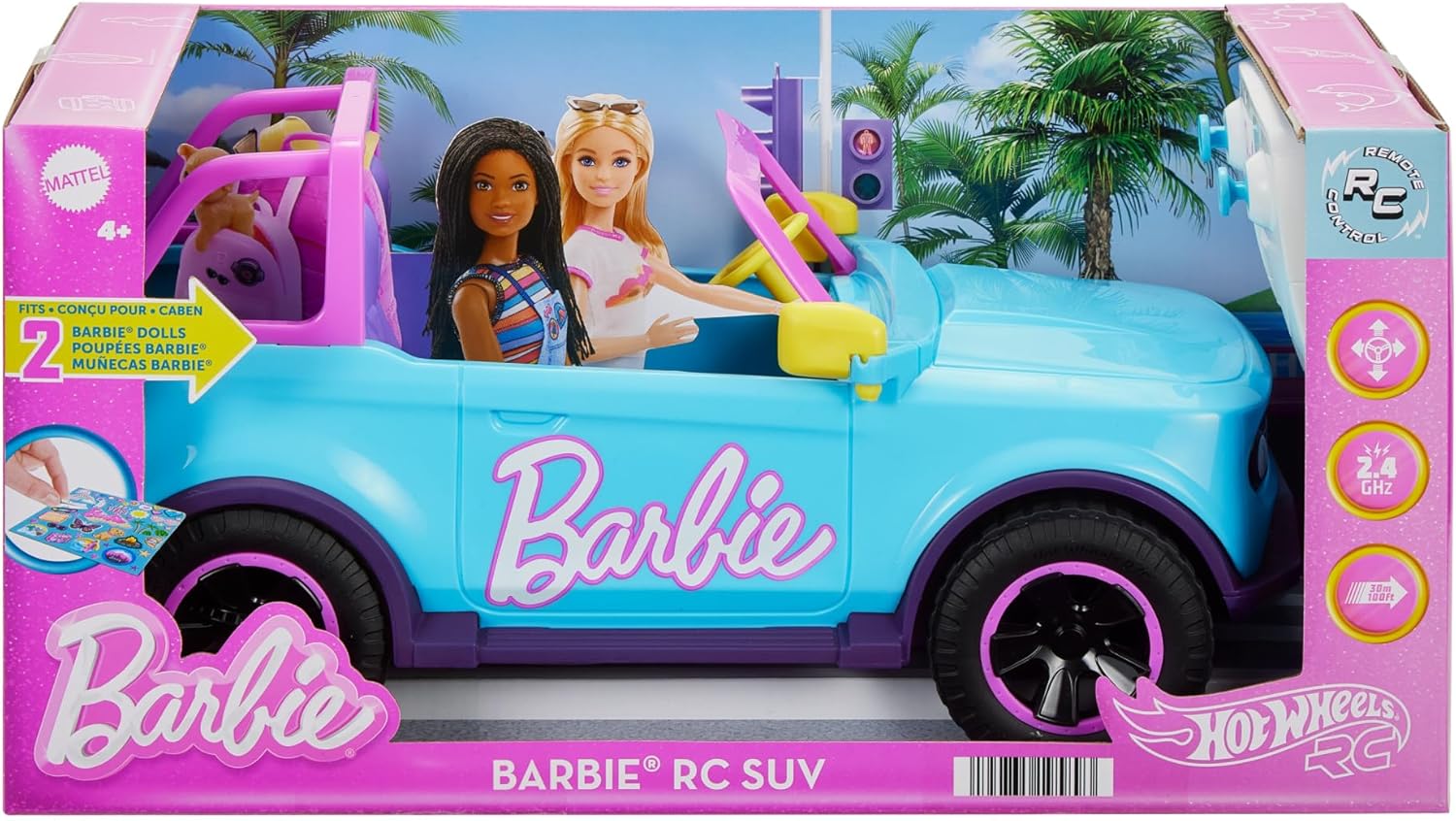 Hot Wheels RC Barbie SUV - Remote-Controlled Vehicle for 4+ Years 6