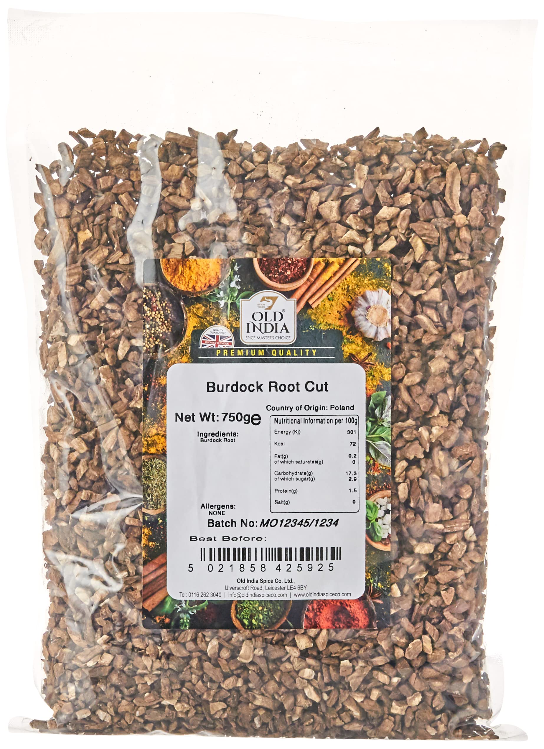 Old India Burdock Root Powder | 100% Natural, Additive & GMO Free | 750g Bag 1