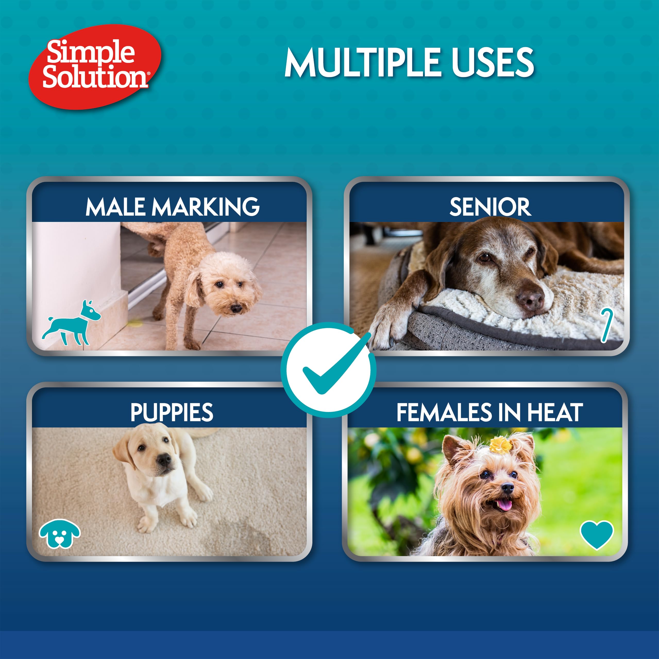 Simple Solution Disposable Dog Diapers for Female Dogs | Small (5-11kg) | 12 Pack 7