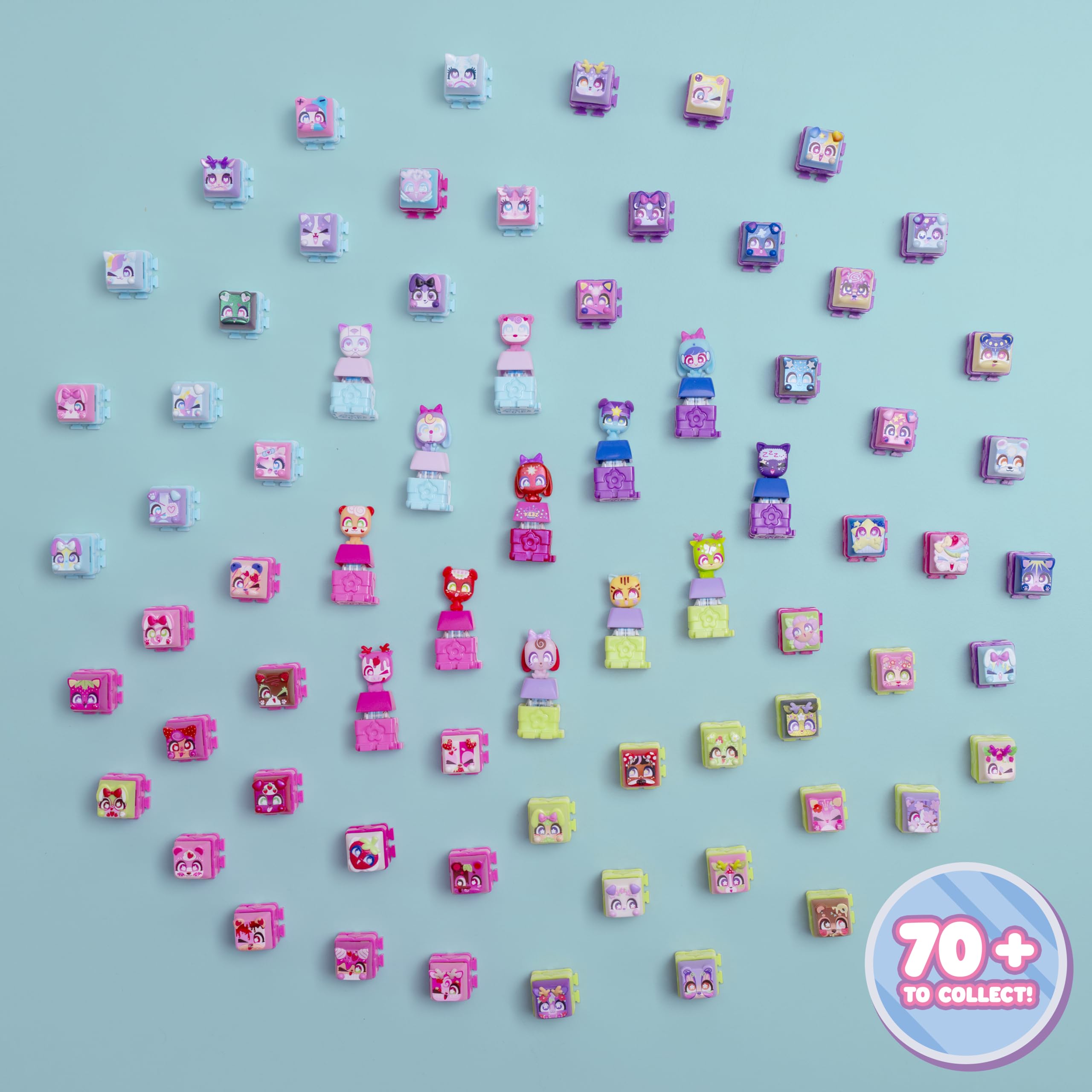 Clickeez Strawberry Treats Deluxe Keychain - 7 Clickable Keyboard Collectibles - Pink 4