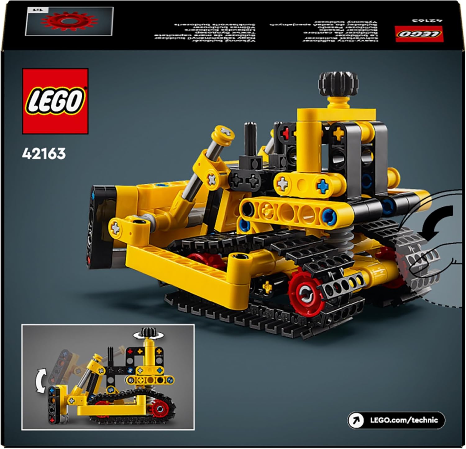 LEGO Technic Heavy-Duty Bulldozer 42163 - Construction Vehicle Toy for Kids 7+ 5