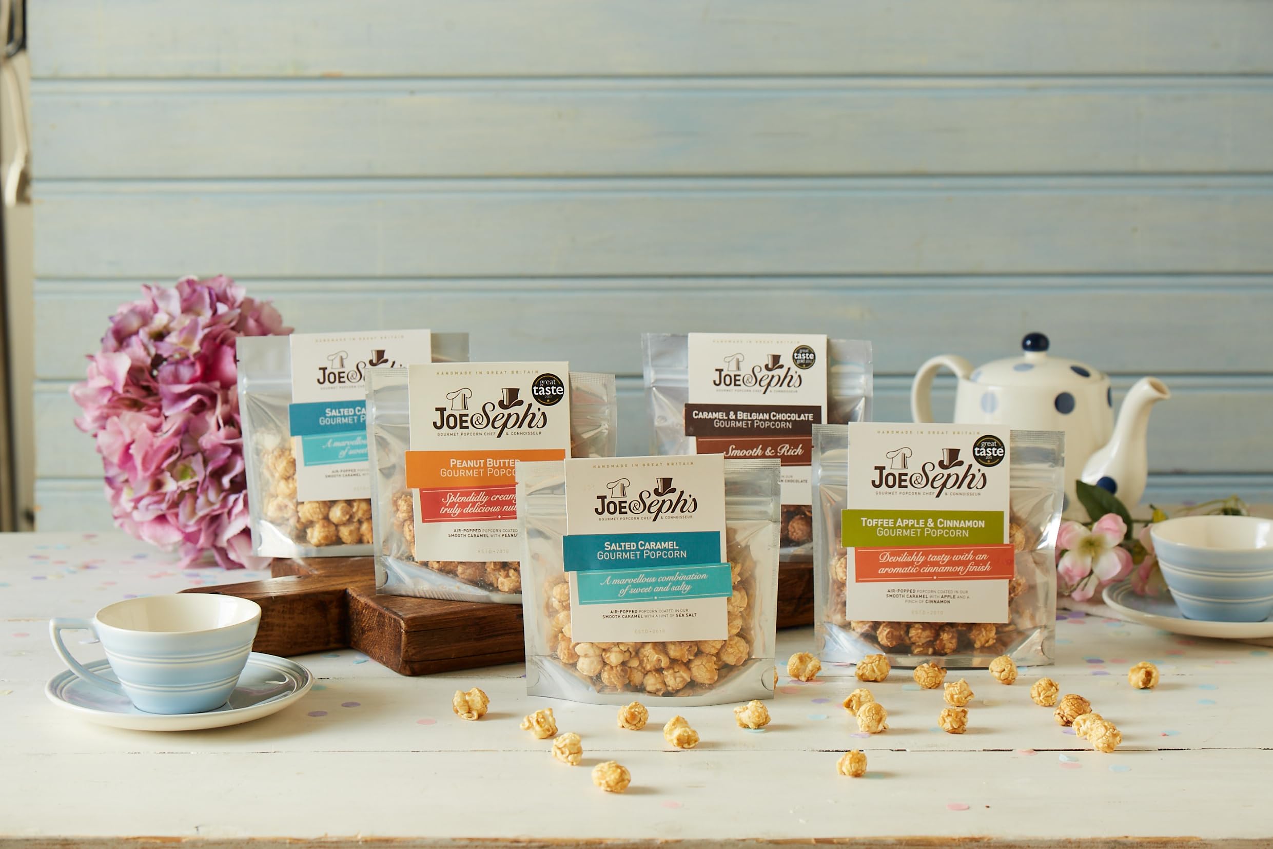 Joe & Seph's Festive Popcorn Tasting Selection - 5x32g Gourmet Snack Pack