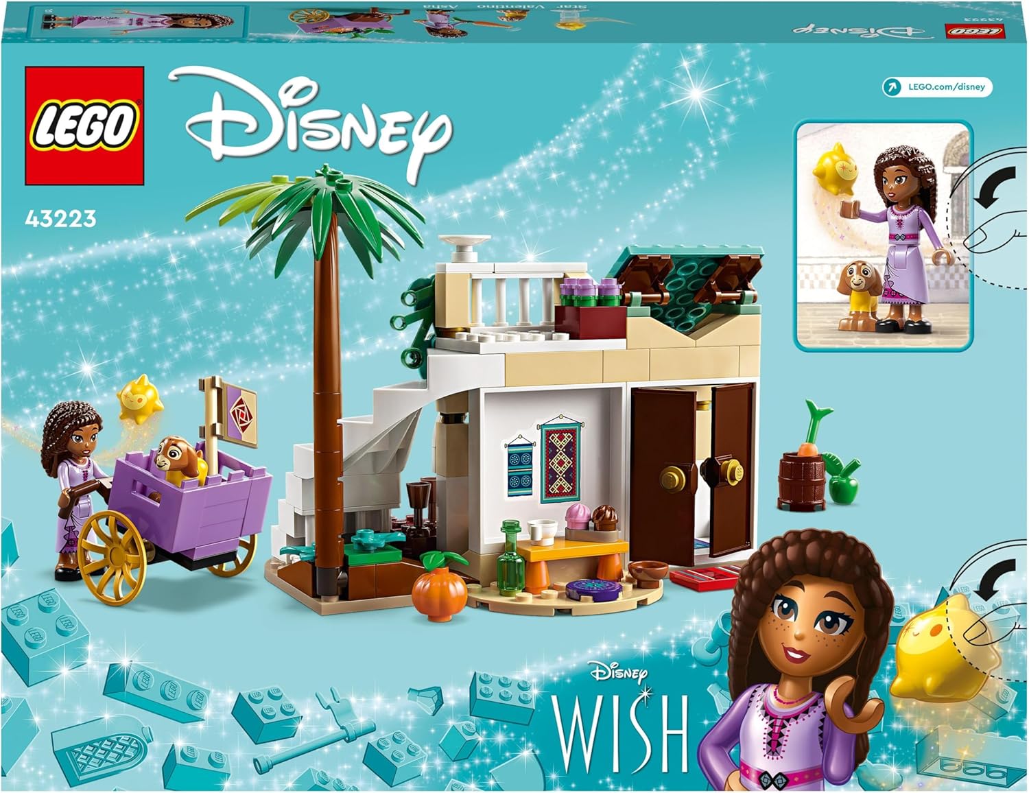 LEGO 43223 Disney Wish Asha in the City of Rosas - Building Set for Ages 6+ 7