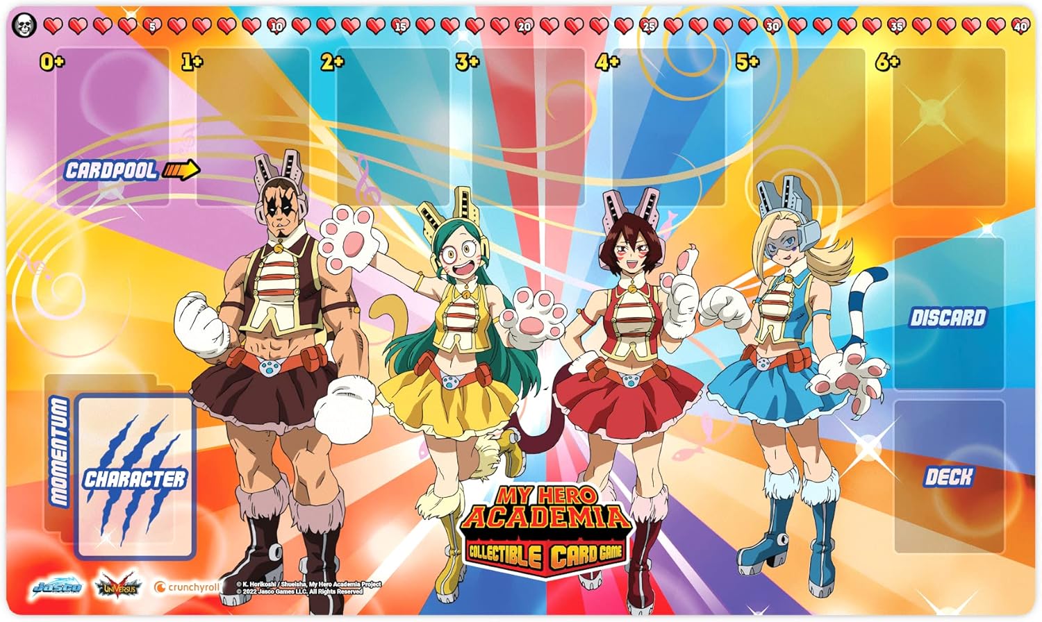Jasco Games My Hero Academia CCG Wild Wild Pussycats Play Mat