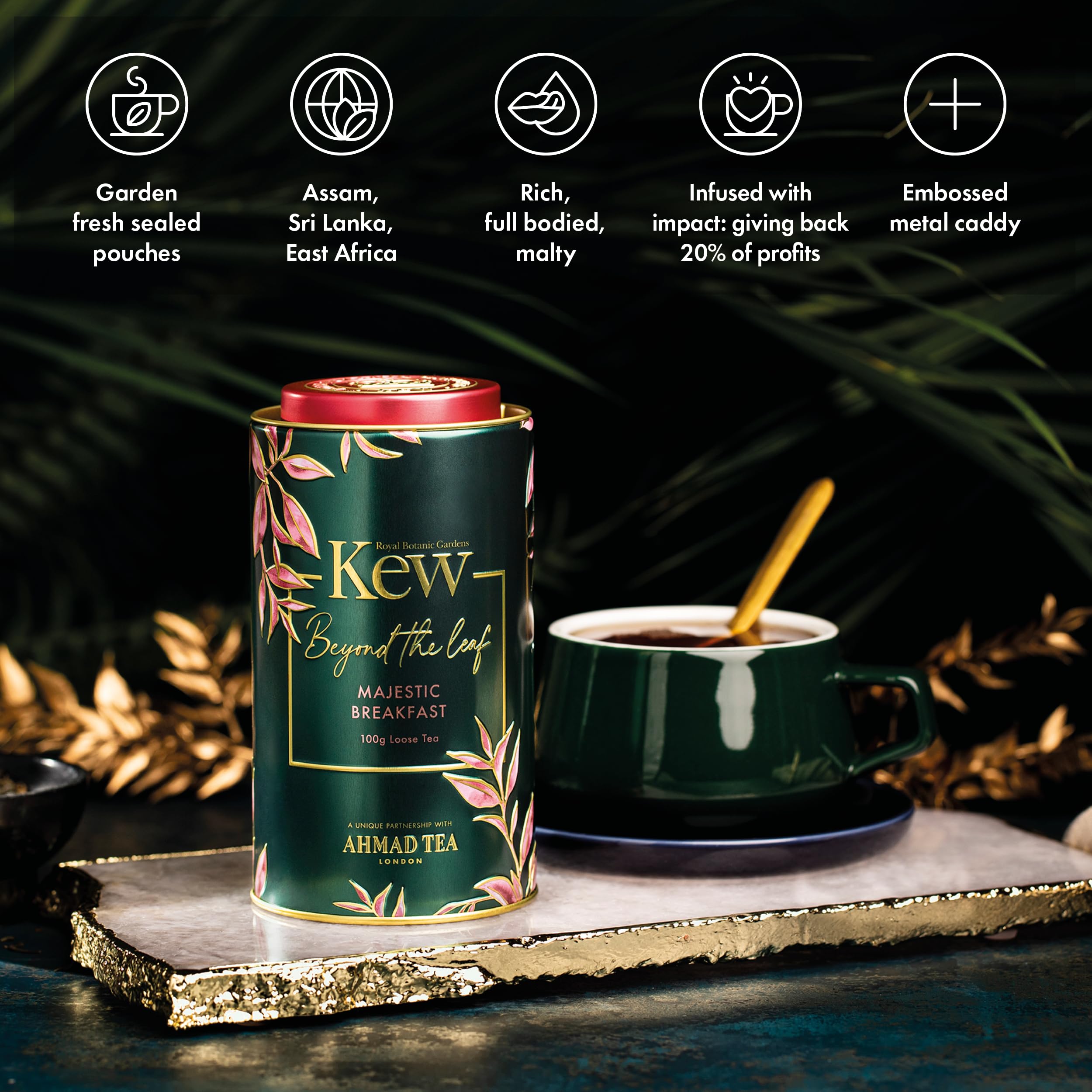 Ahmad Tea - Majestic Breakfast Caddy Black Tea 12