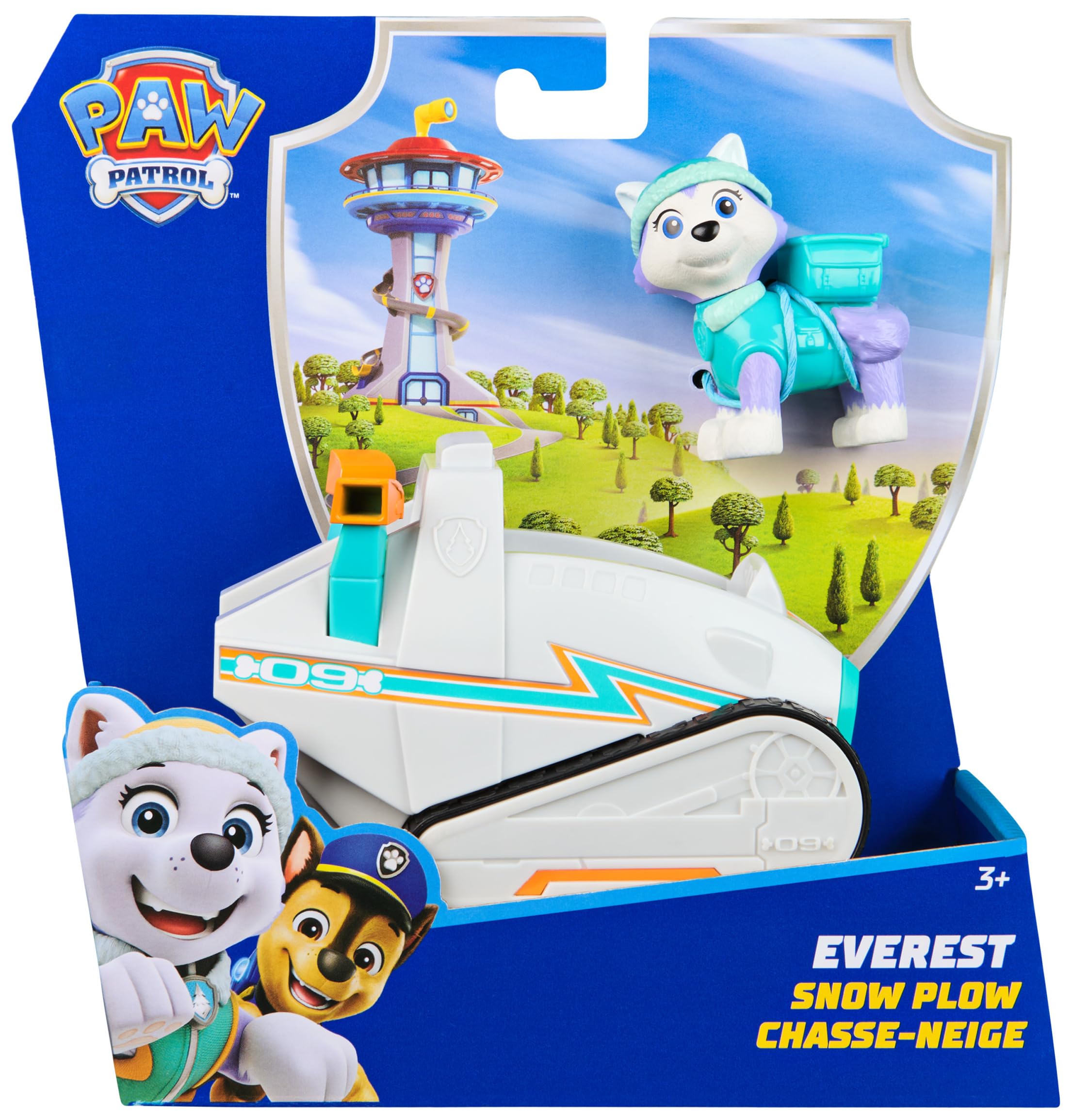 Paw Patrol Everest's Snowplough - Collectible Action Figure & Vehicle for Kids 3+ 6