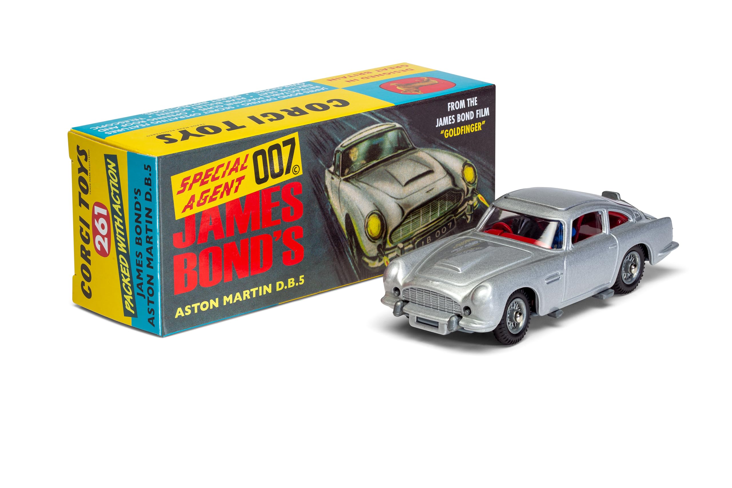 Corgi Diecast Model Cars - James Bond Aston Martin DB5 RT26101S - Silver